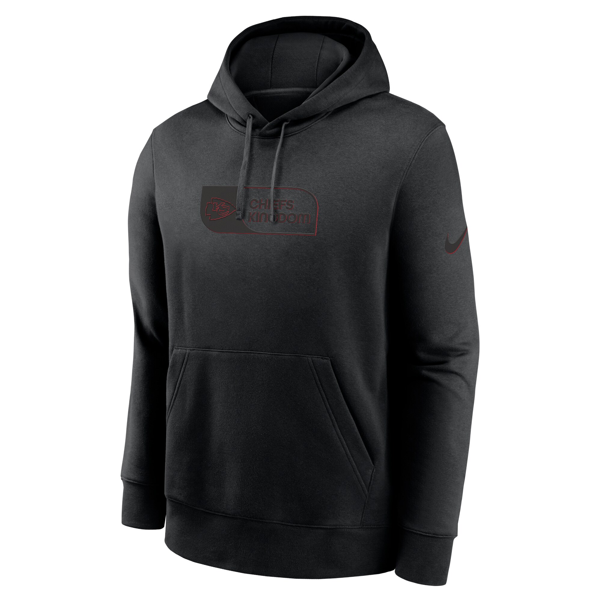 Kansas City Chiefs Edge French Terry Club Pullover Hoodie - Black
