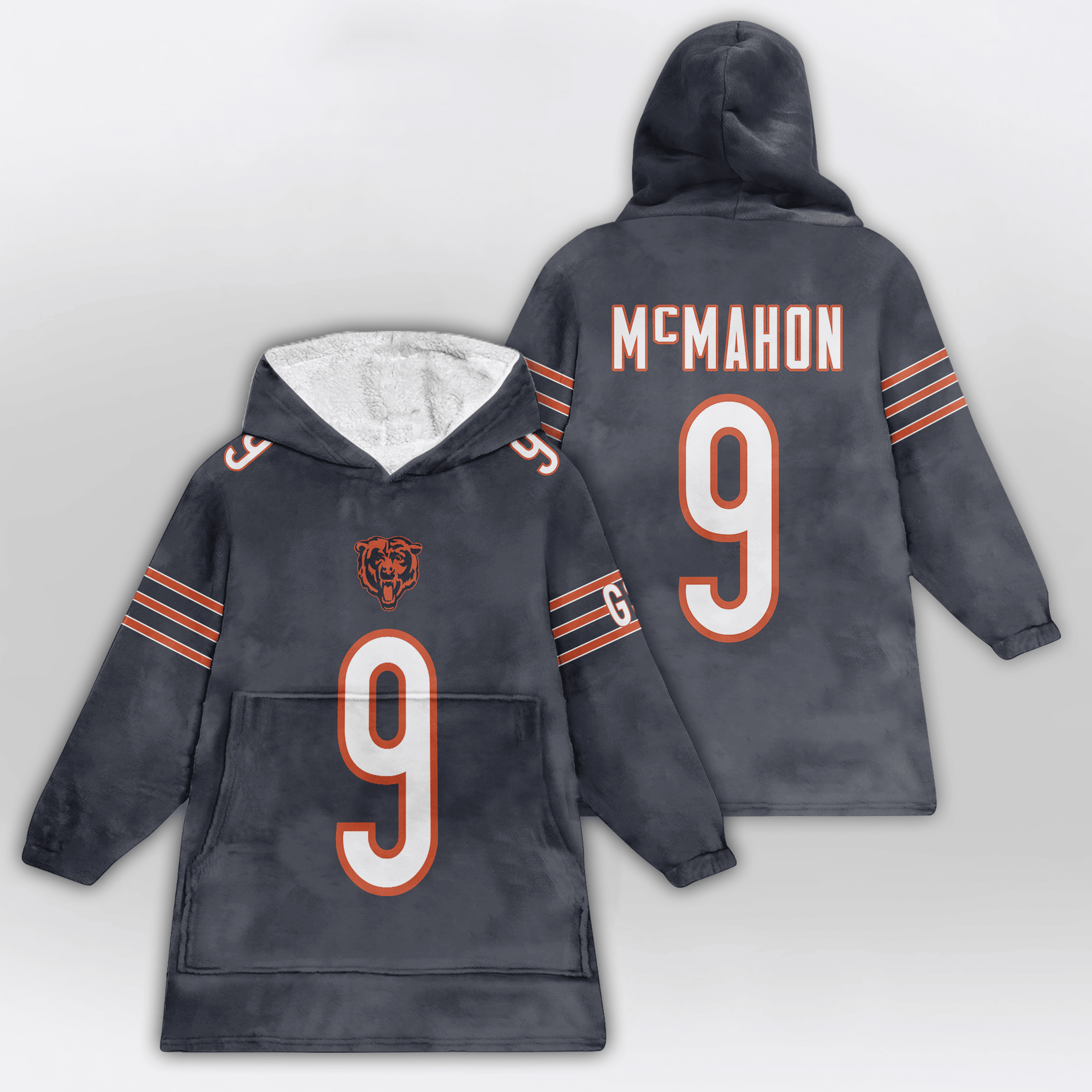 Kid J.M 9 Chicago Football Unisex Blanket Hoodie