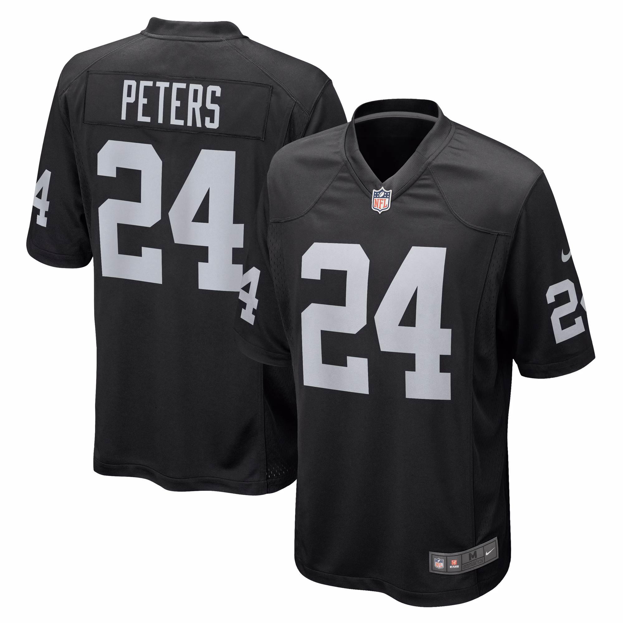 Marcus Peters Las Vegas Raiders Team Game Jersey -  Black