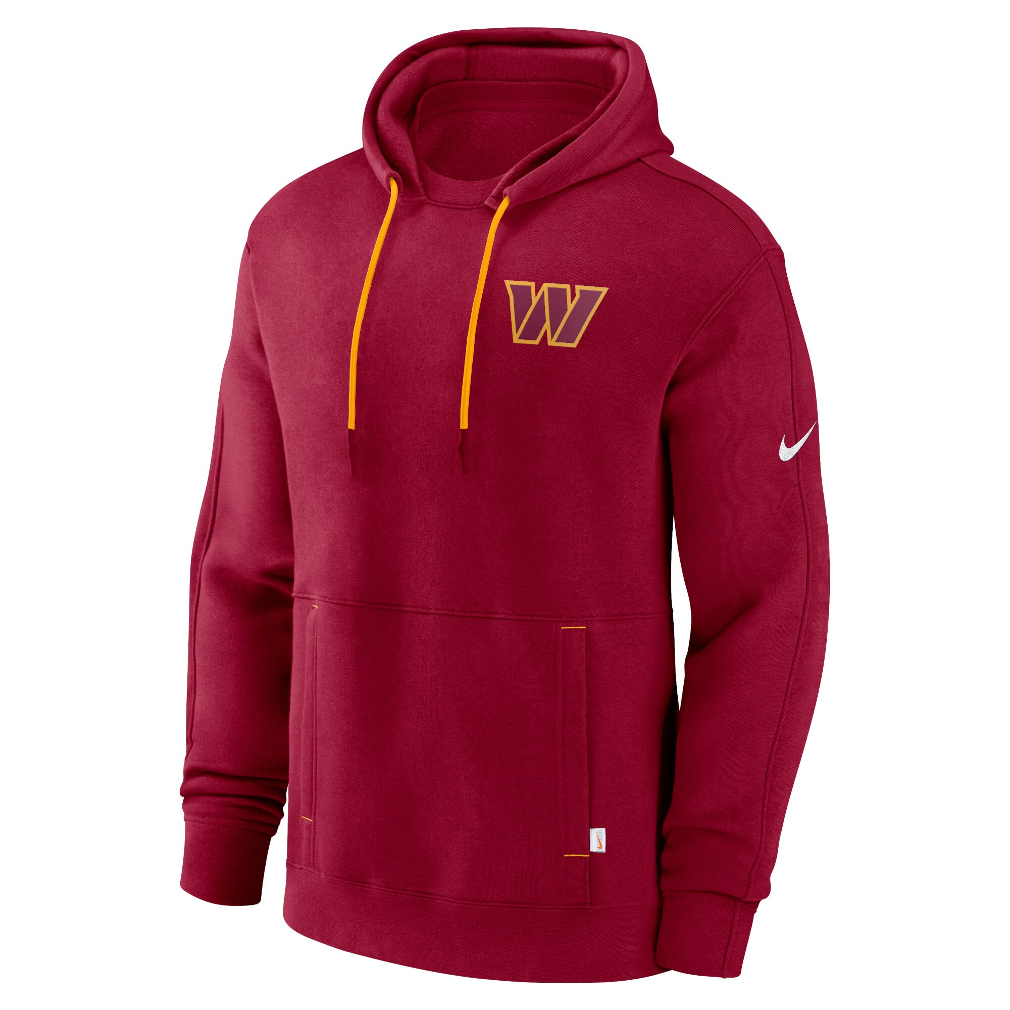 Washington Commanders  Layered Logo Statement Pullover Hoodie - Burgundy