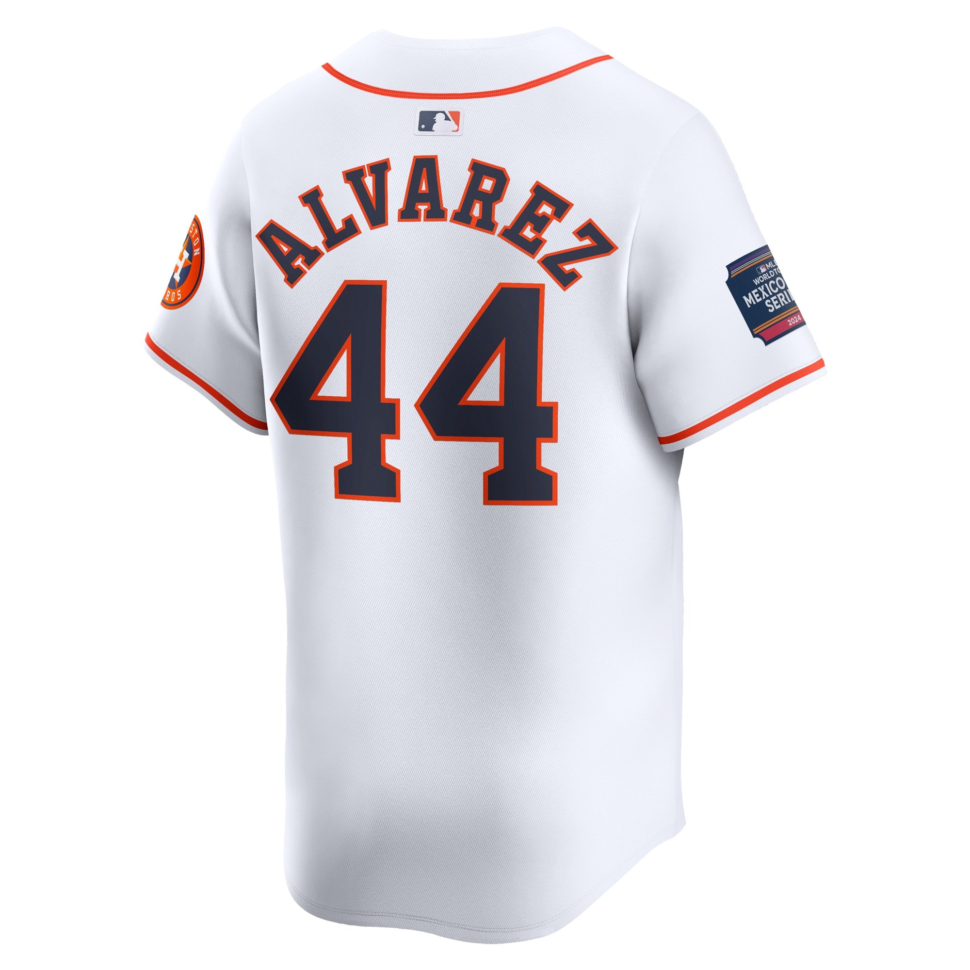 Men's Houston Astros Yordan Alvarez  White 2024 MLB World Tour Mexico City Series Home Limited Player Jersey