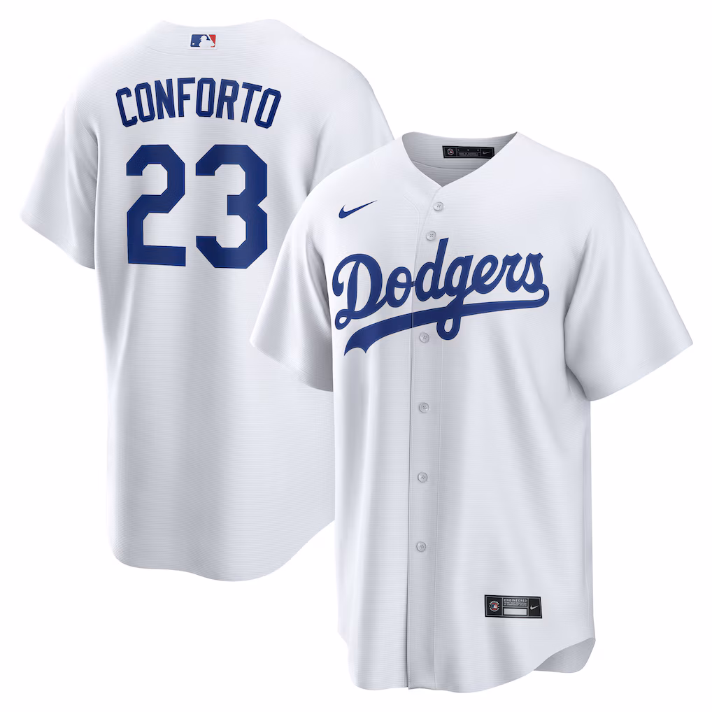 Michael Conforto #23 Los Angeles Dodgers Home Replica Jersey - White