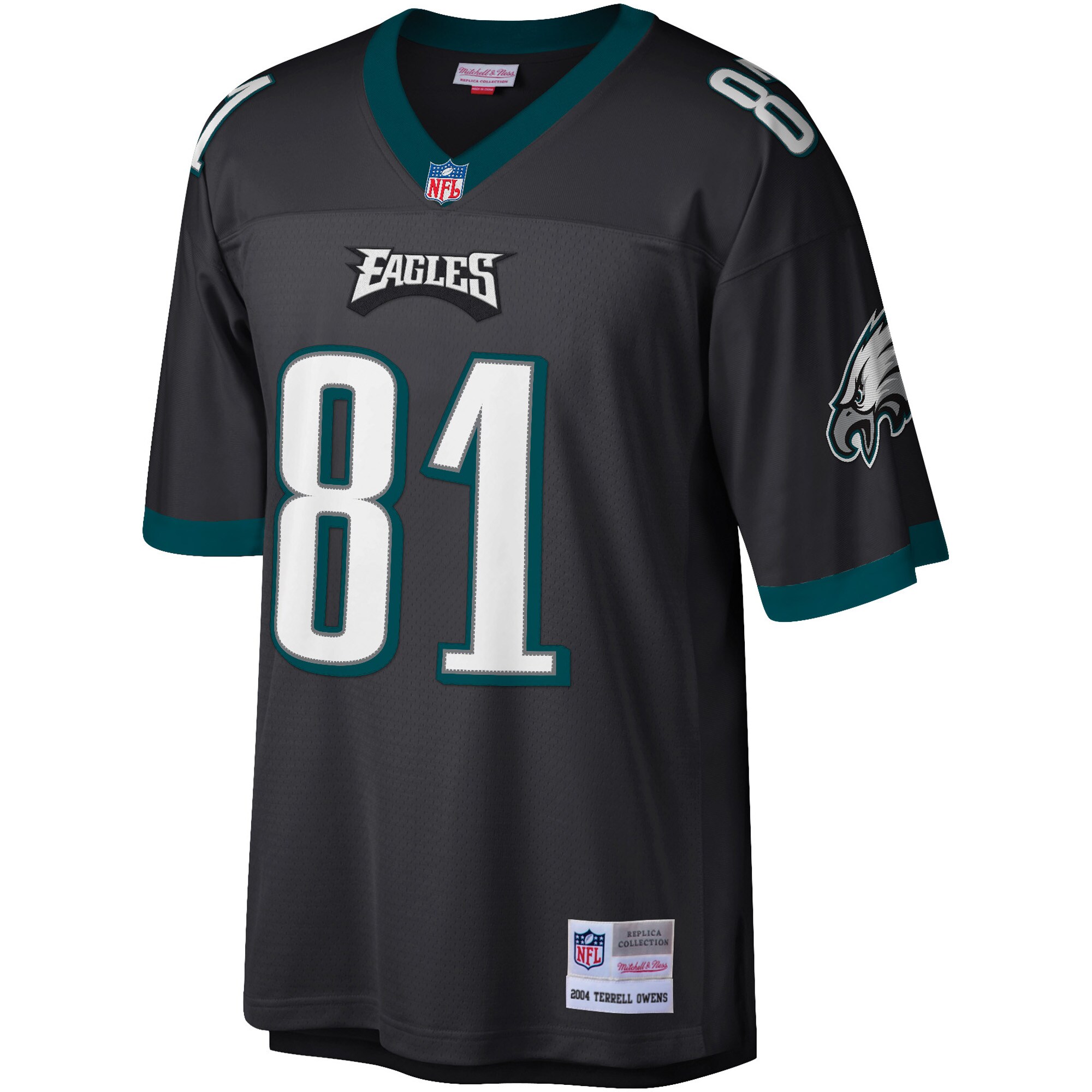 Terrell Owens Philadelphia Eagles #81 Legacy Replica Jersey - Black