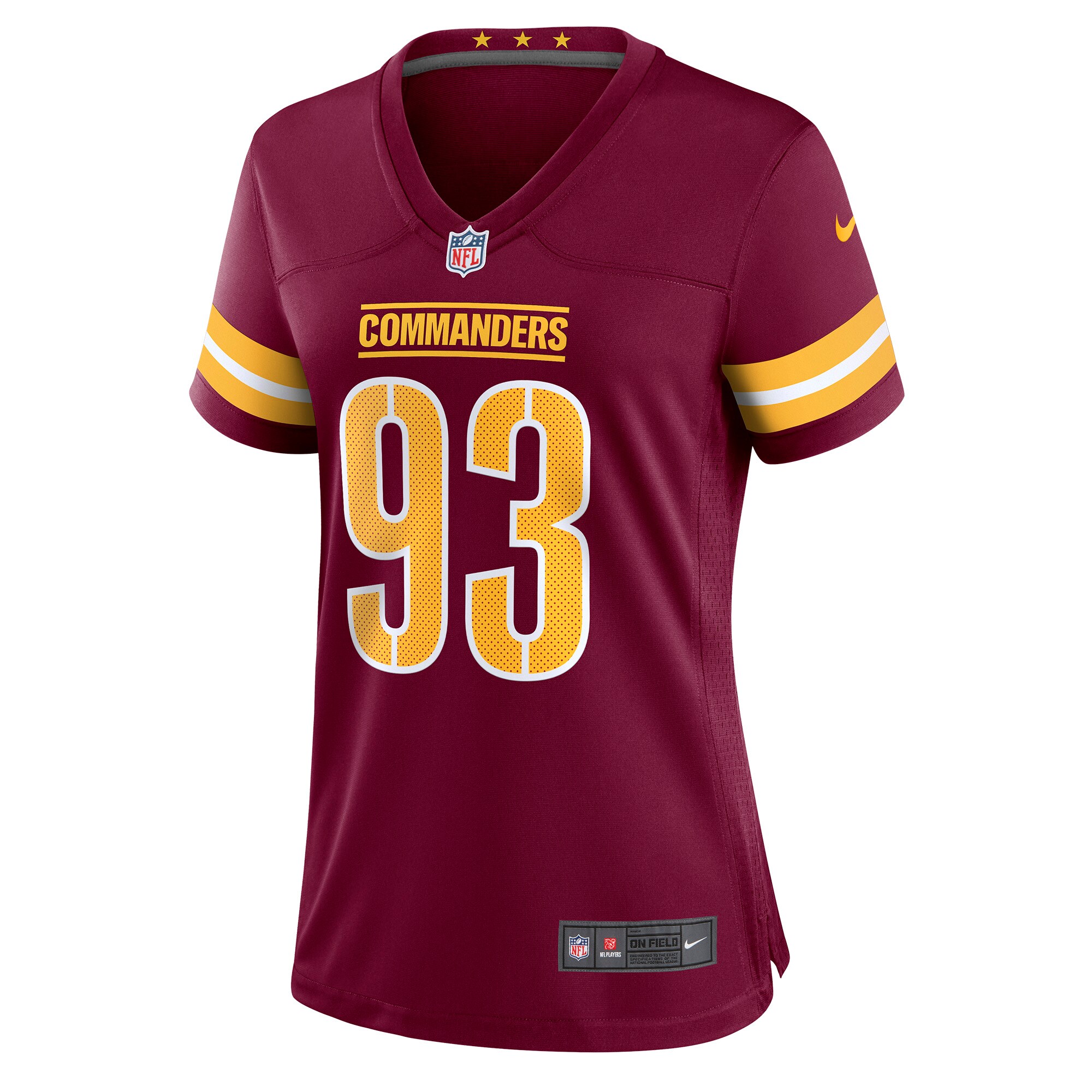 Jonathan Allen Washington Commanders  Women's Player Game Jersey - Burgundy