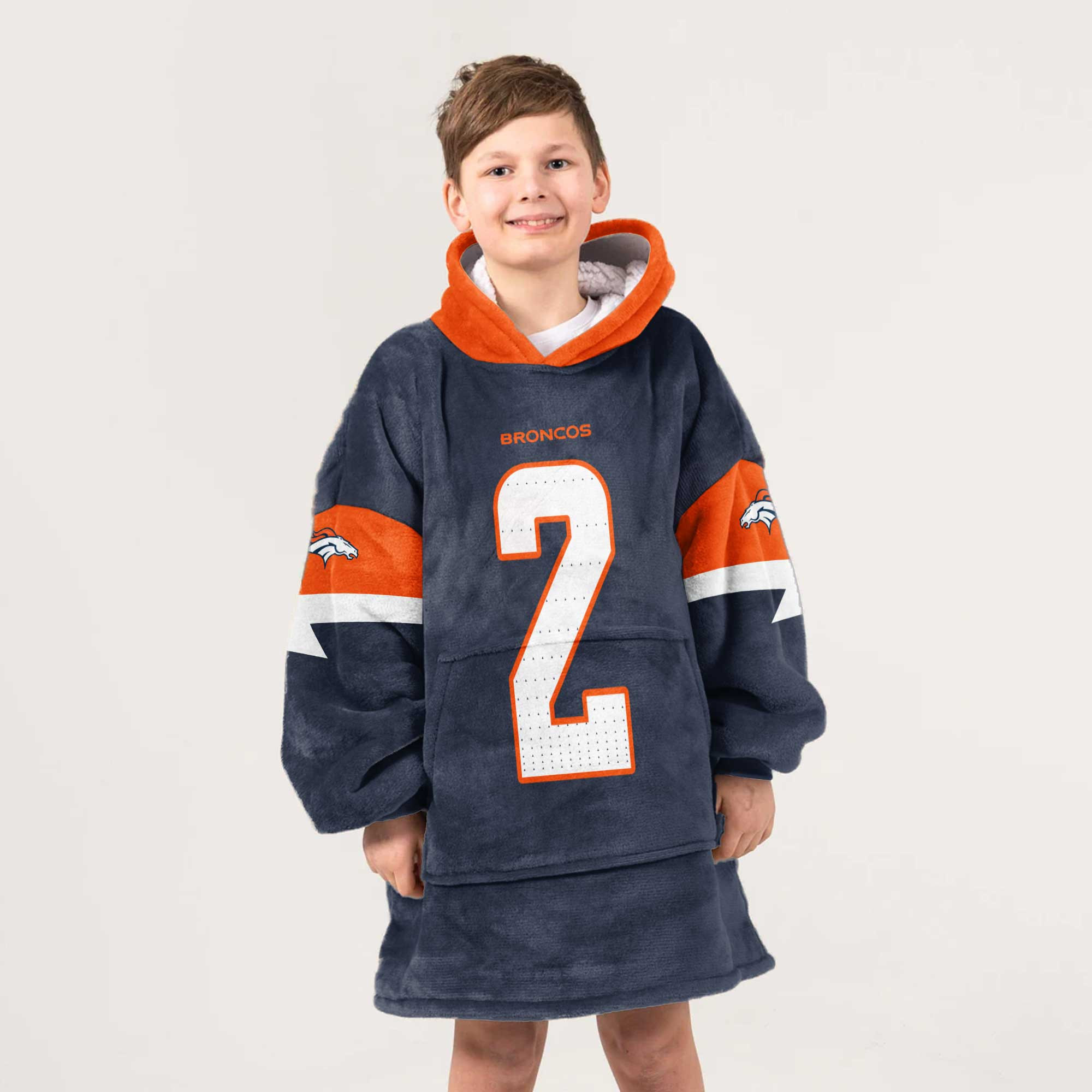 Kid P.S 2 Denver Football Unisex Blanket Hoodie