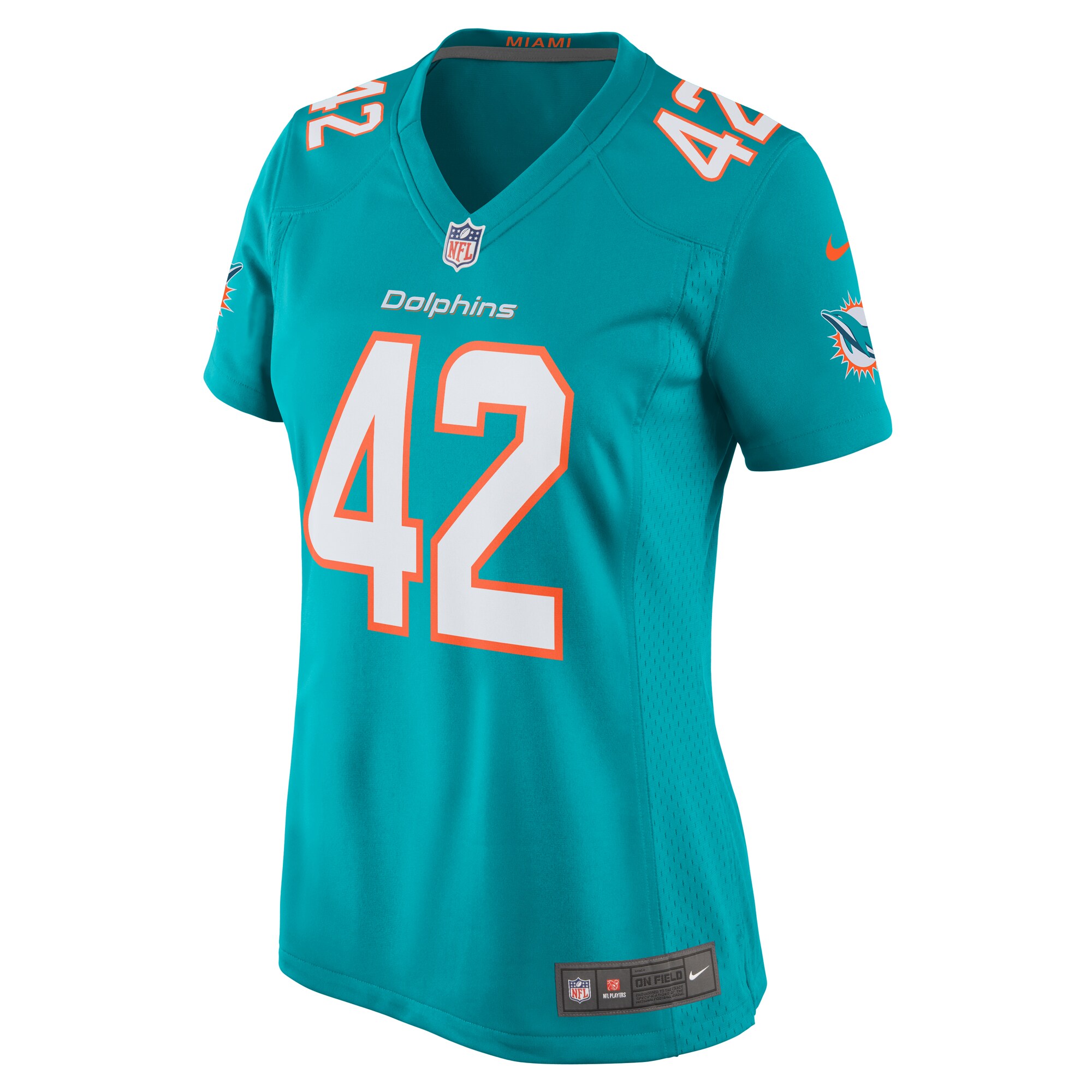 Alexander Johnson Miami Dolphins Women's  Game Jersey -  Aqua