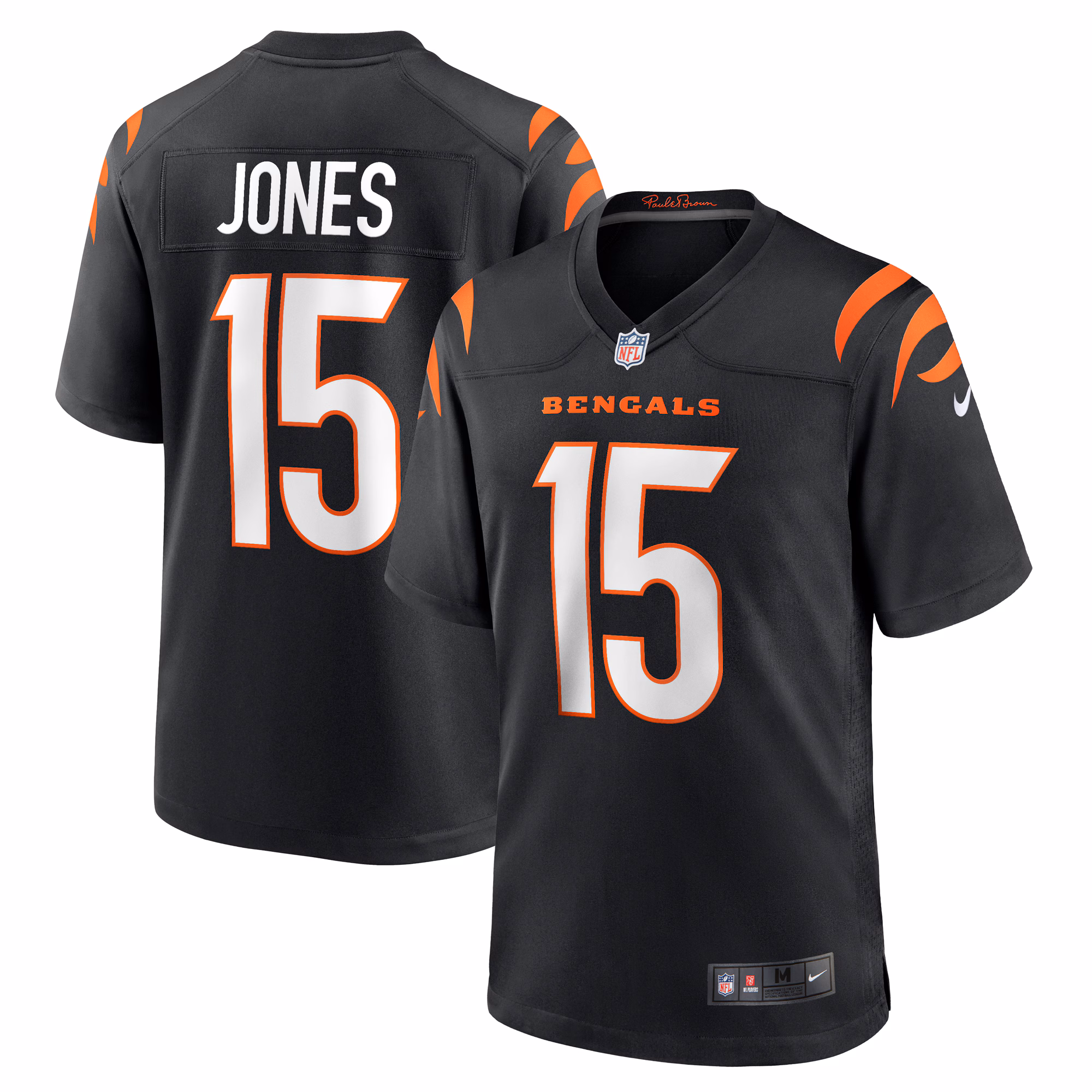 Charlie Jones Cincinnati Bengals Team Game Jersey -  Black