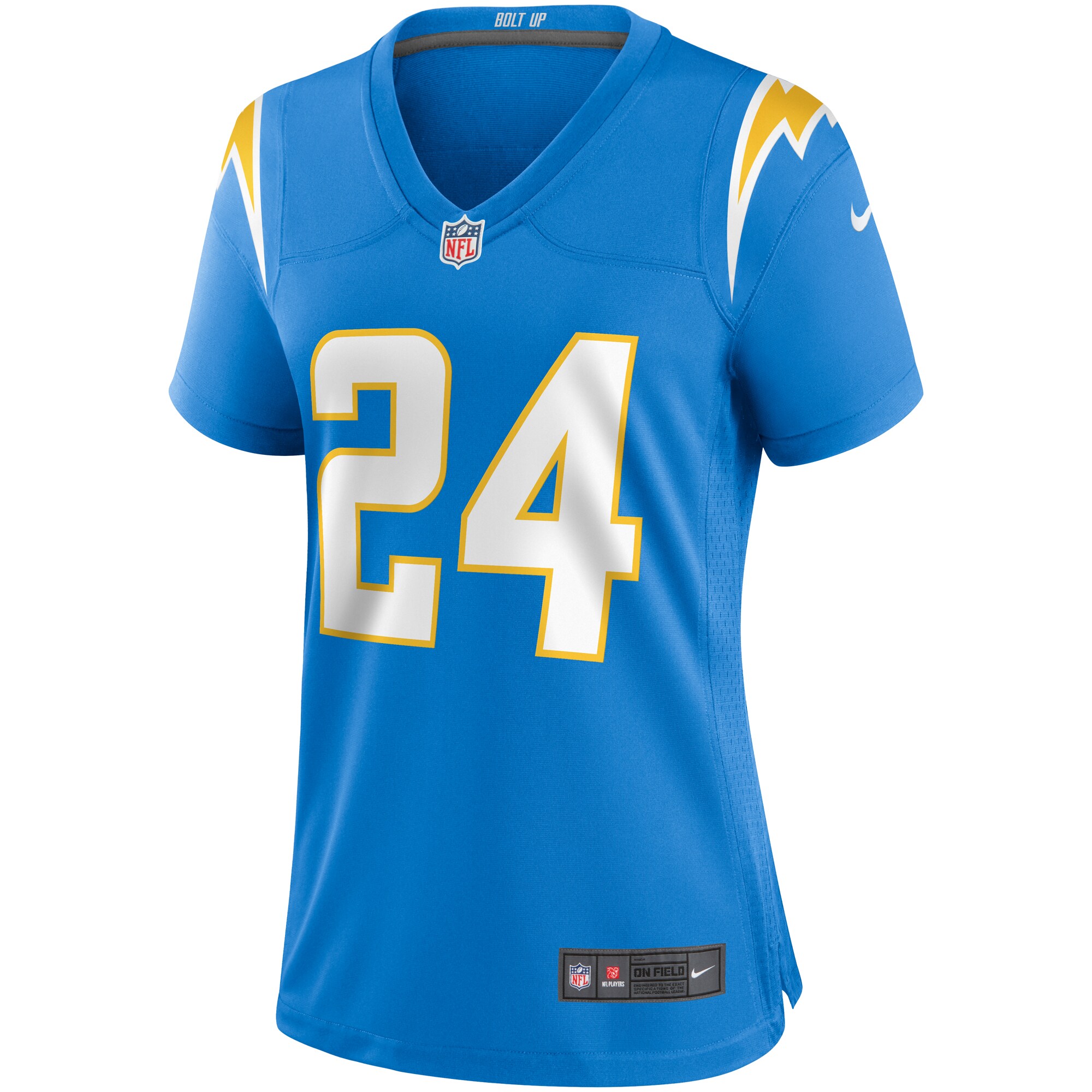 Nasir Adderley Los Angeles Chargers  Women's Game Jersey - Powder Blue