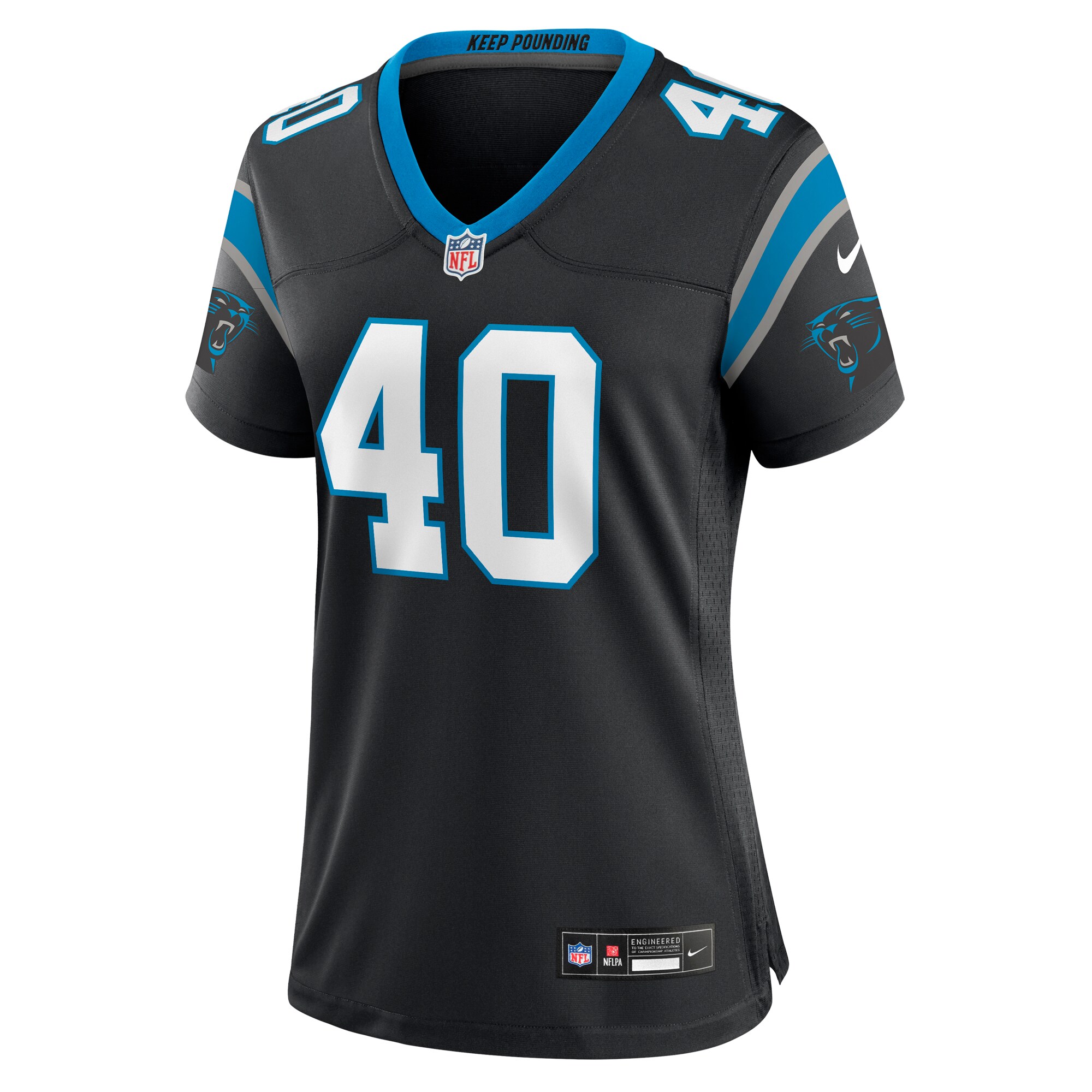Brandon Smith Carolina Panthers  Women's Team Game Jersey - Black