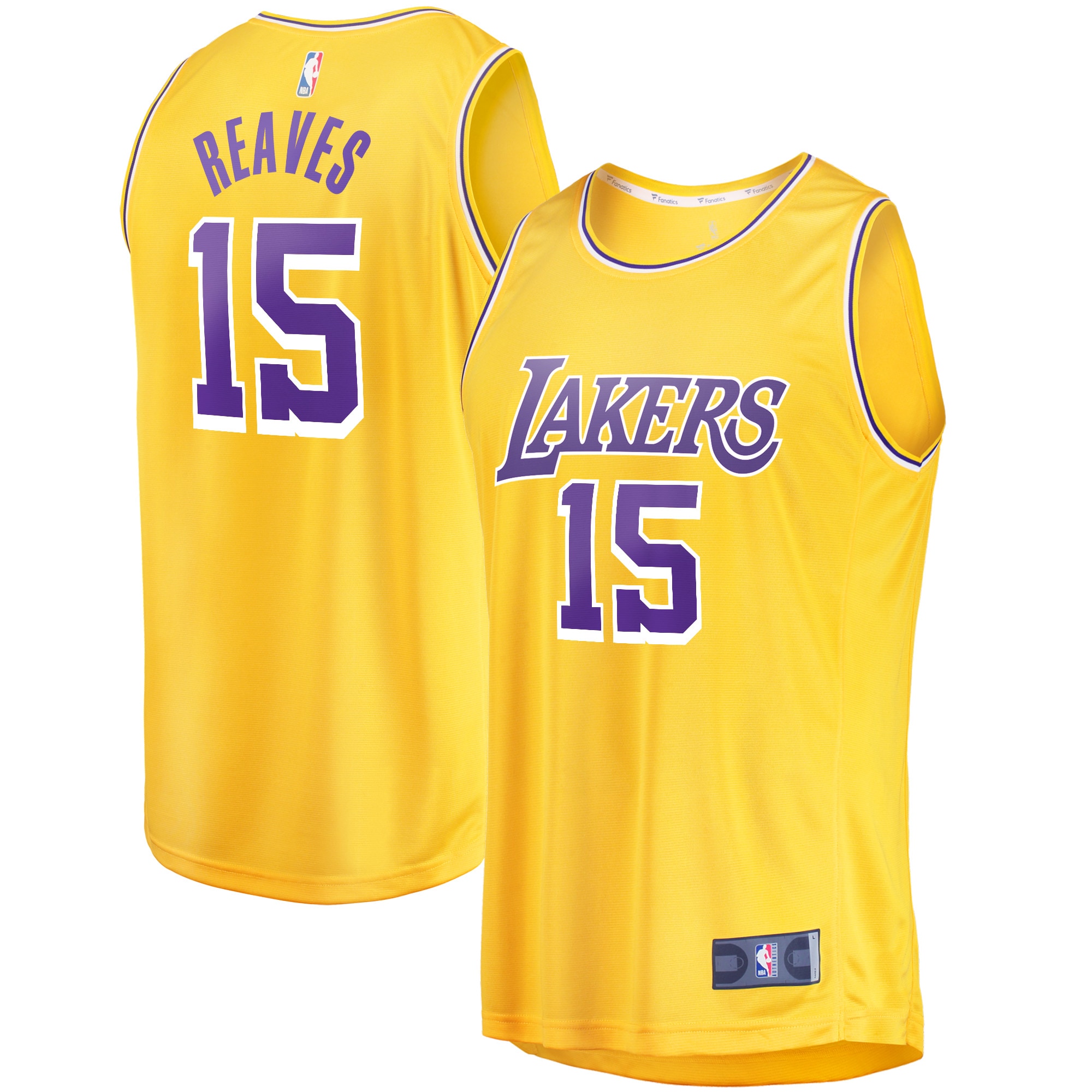 Austin Reaves Los Angeles Lakers  Fast Break Player Jersey - Icon Edition - Gold