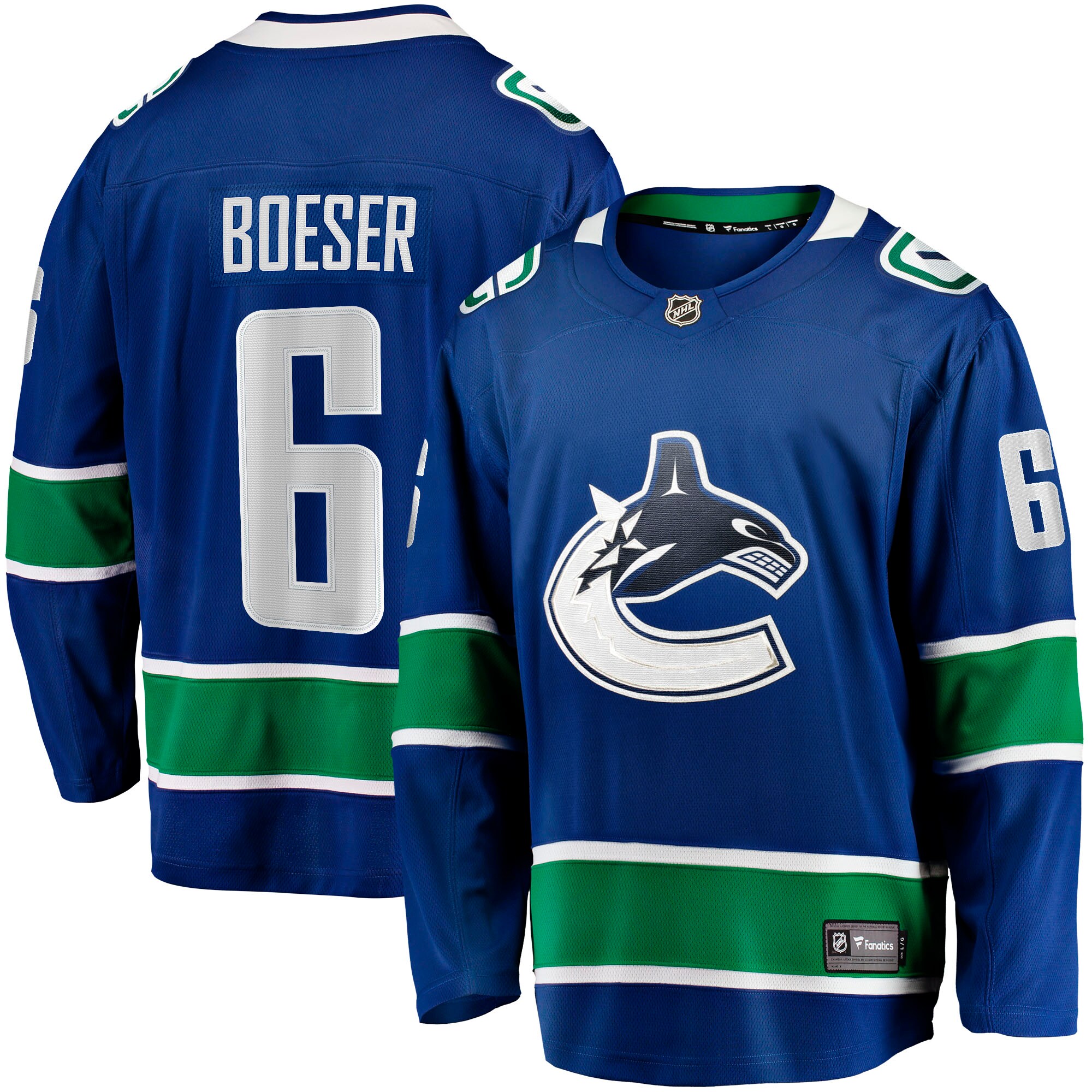 Brock Boeser Vancouver Canucks Home Breakaway Jersey - Blue
