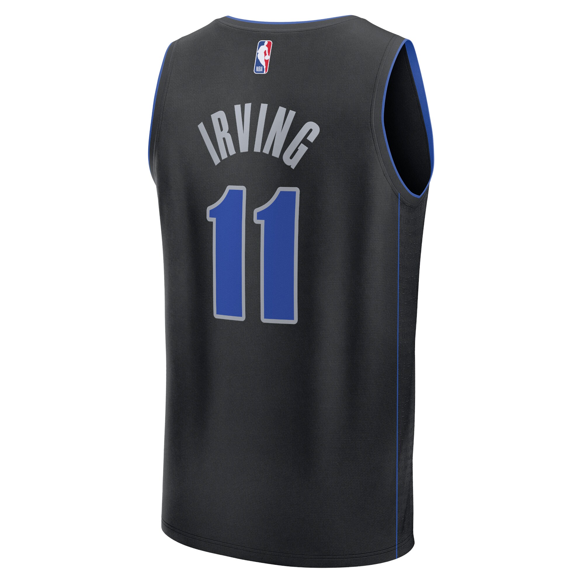 Unisex Dallas Mavericks Kyrie Irving  Black 2023/24 Fast Break Jersey - City Edition