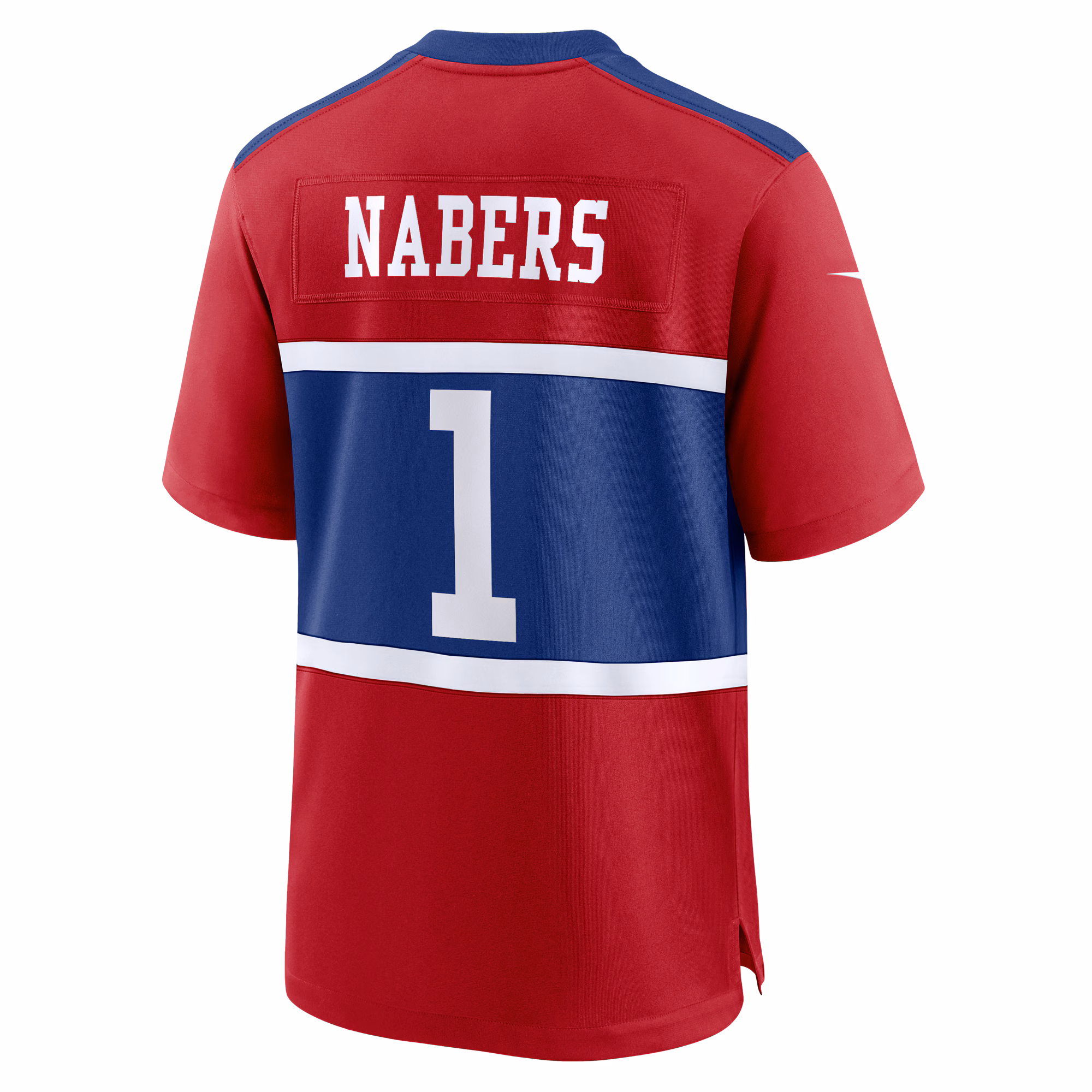 Malik Nabers #1 New York Giants 2025 NFL Youth Alternate Player Game Jersey - Century Red