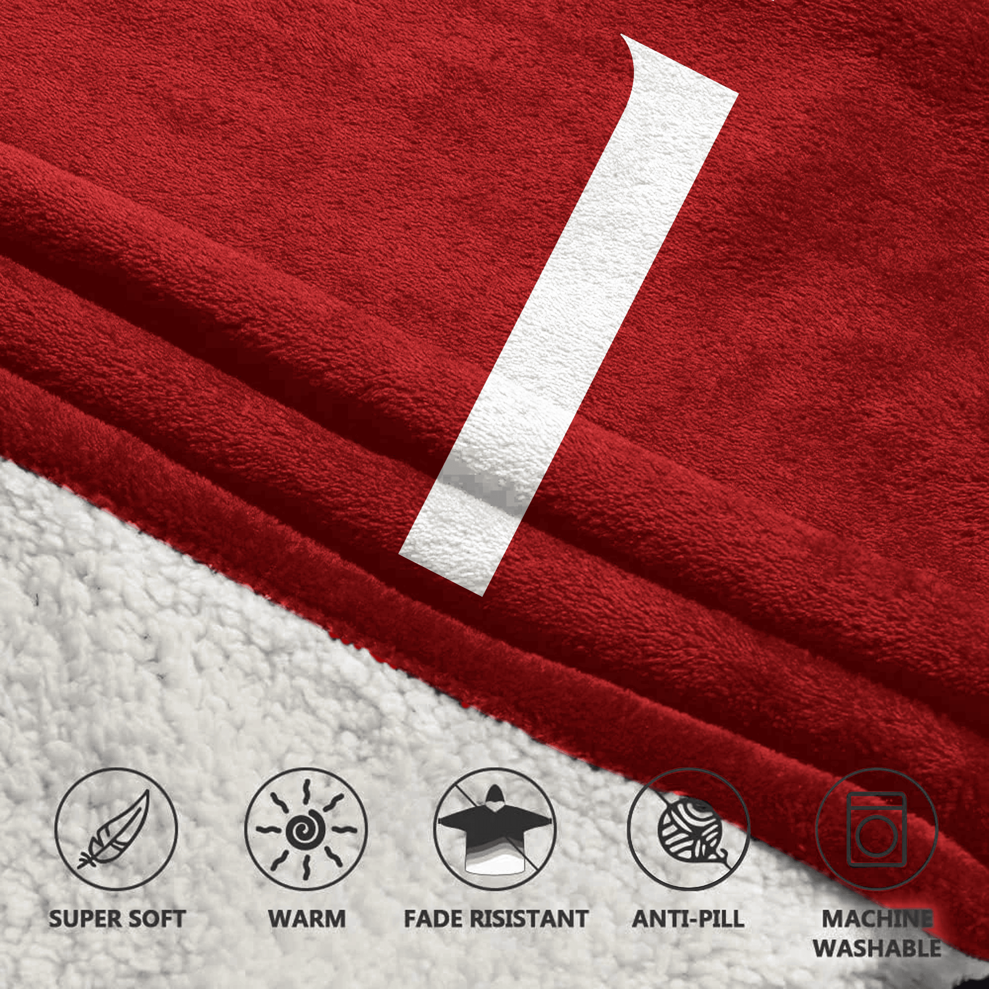 Adult #1 Washington State Football Unisex Blanket Hoodie