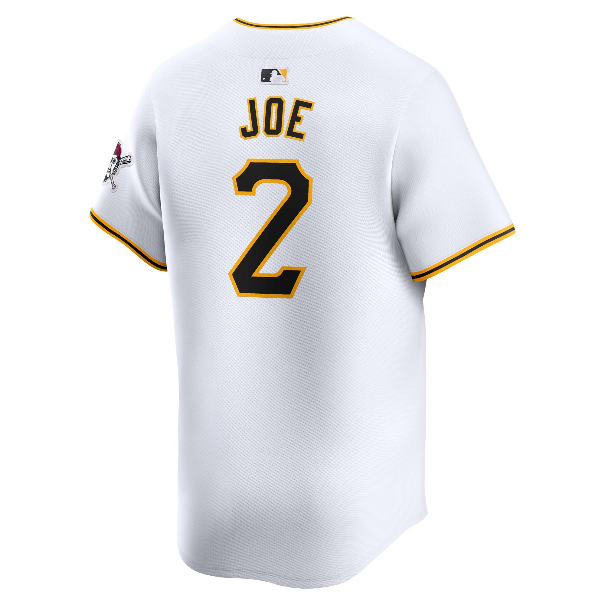 Men's Pittsburgh Pirates Connor Joe  White Home Limited Player Jersey
