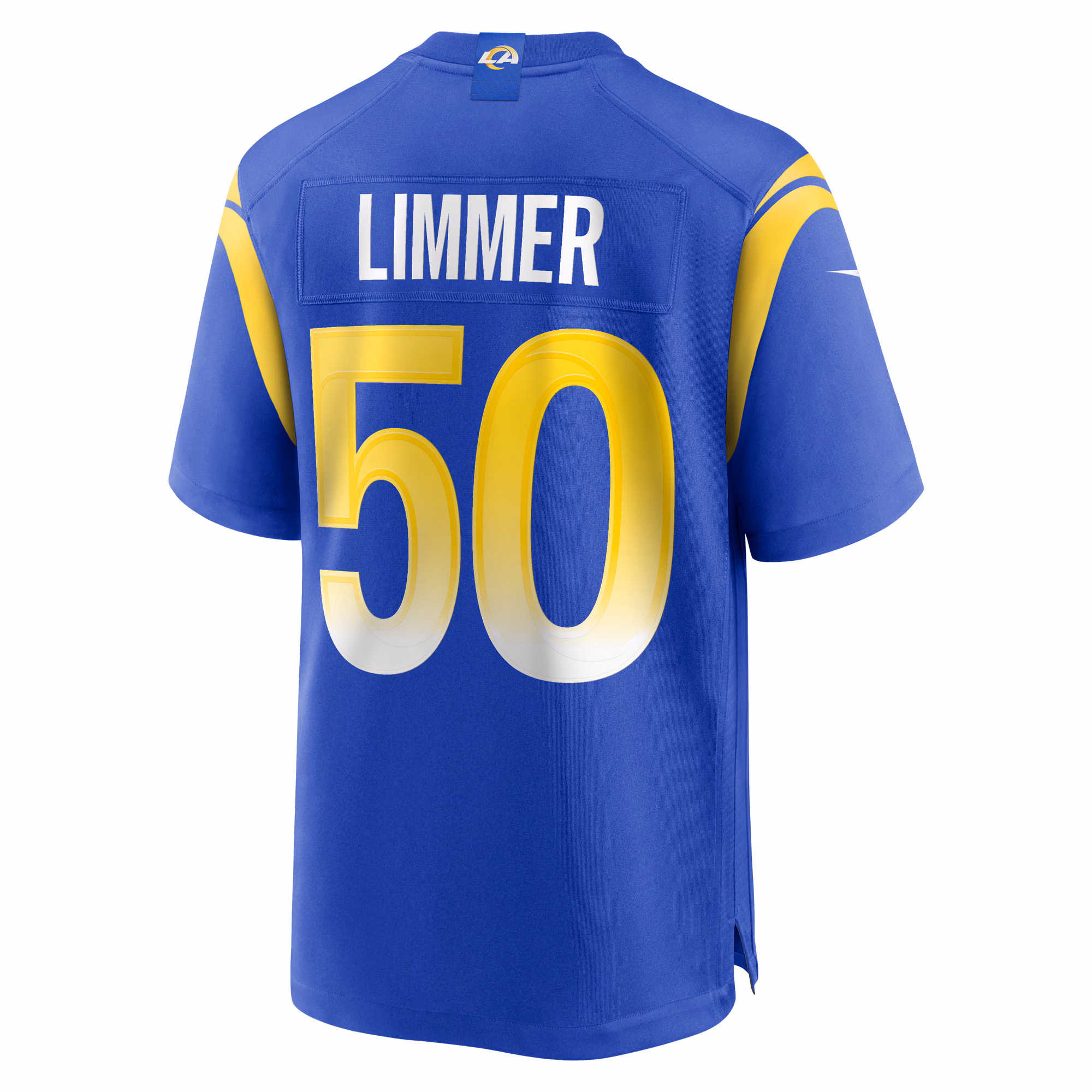 Beaux Limmer Los Angeles Rams Team Game Jersey -  Royal