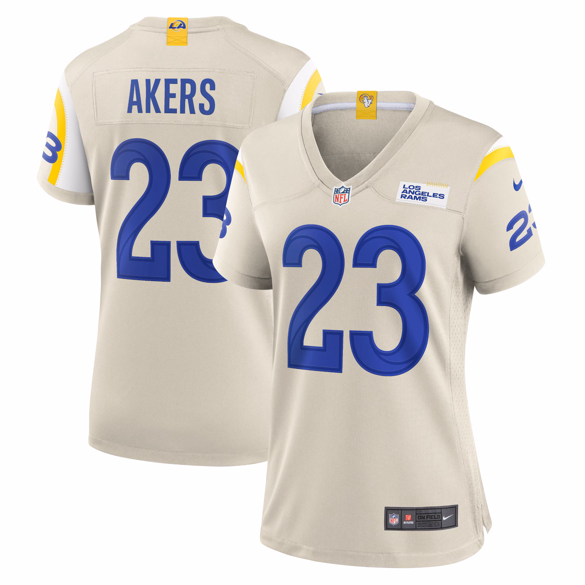 Cam Akers Los Angeles Rams Women's Game Jersey - Bone