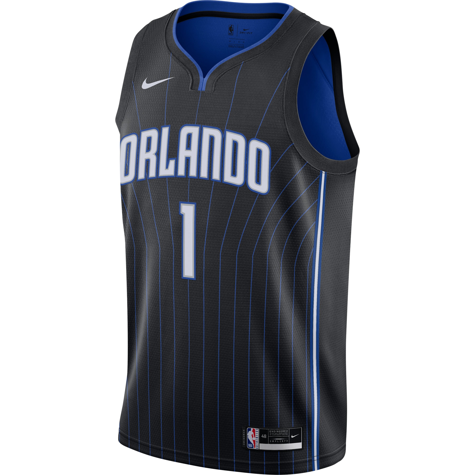 Jonathan Isaac Orlando Magic  2020/21 Swingman Jersey - Black - Icon Edition