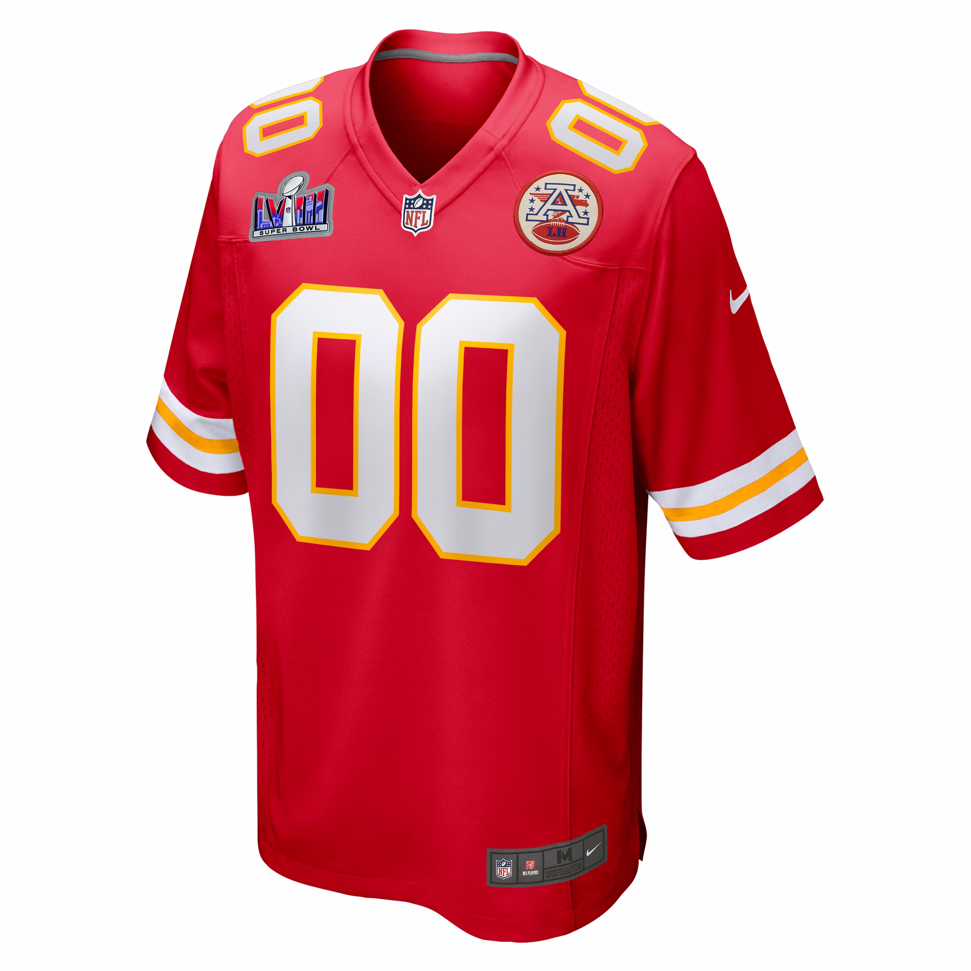 Kansas City Chiefs  2023 Super Bowl LVIII Patch Custom Game Jersey - Red