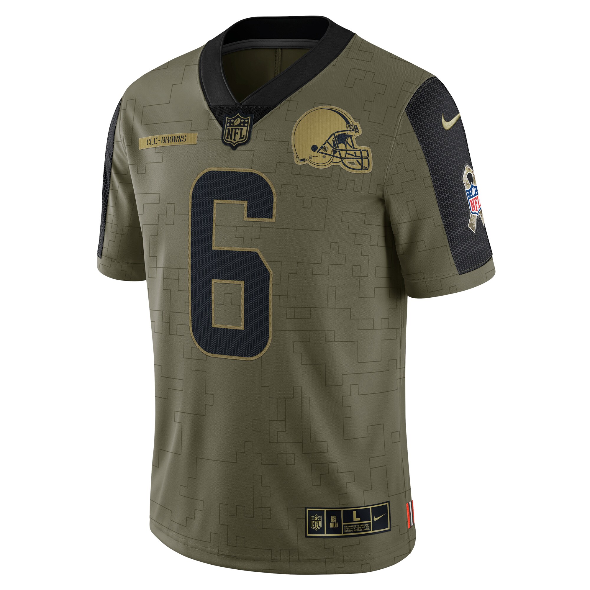 Baker Mayfield Cleveland Browns  2021 Salute To Service Limited Player Jersey - Olive