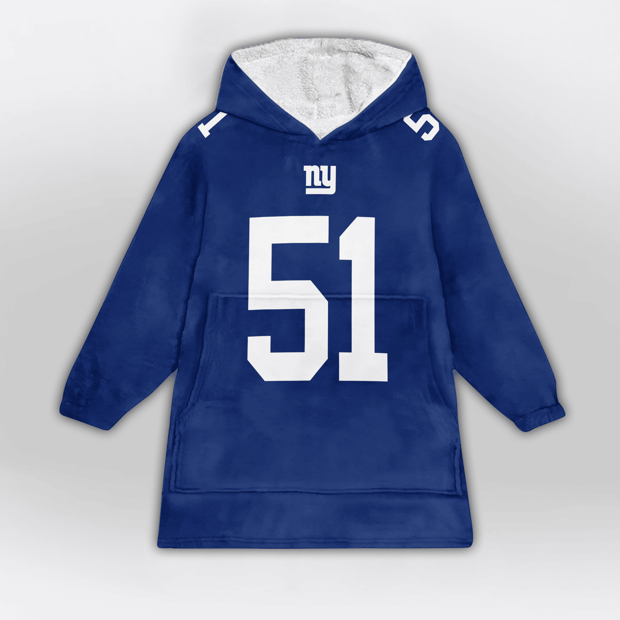 Kid A.C 51 New York G Football Unisex Blanket Hoodie