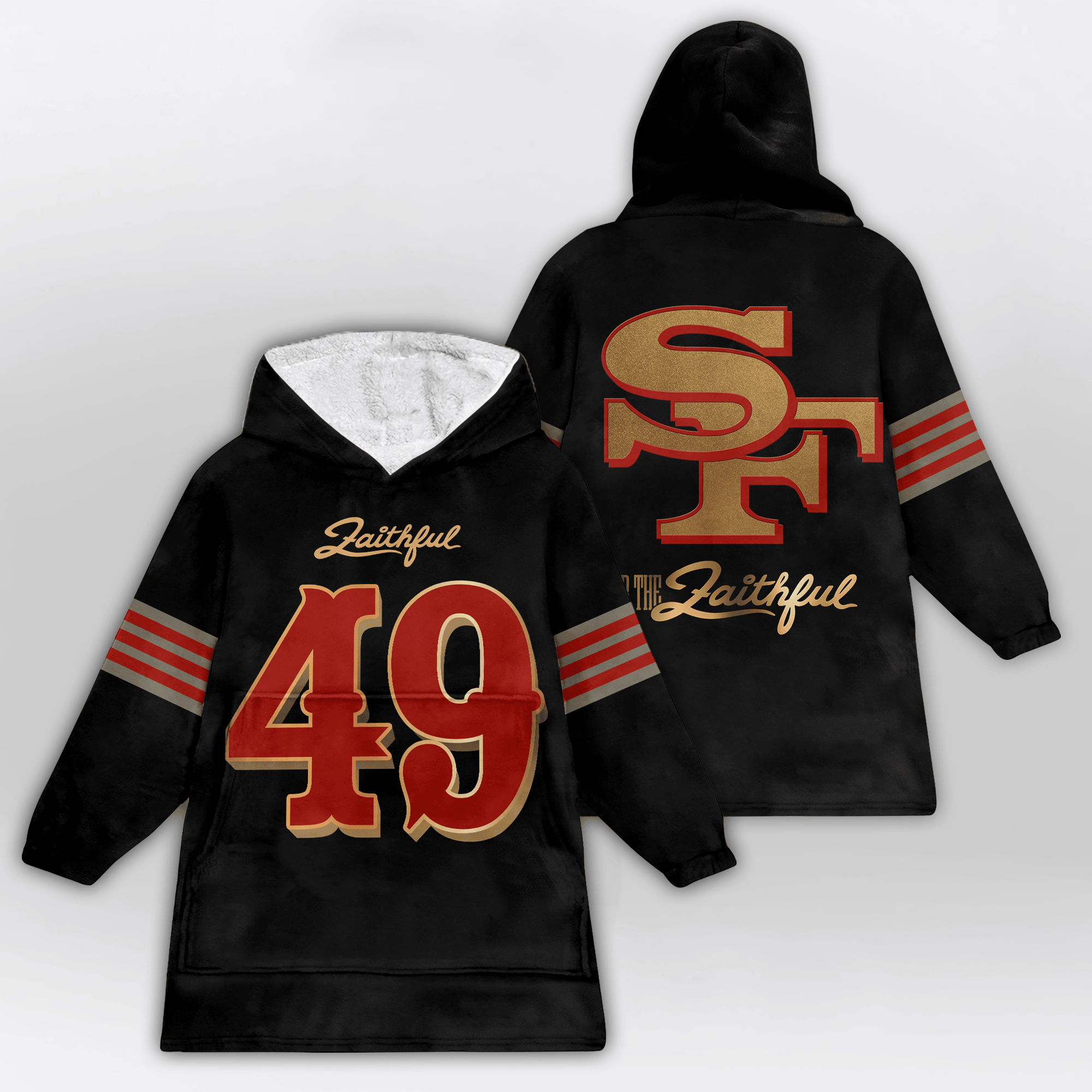 San Francisco 49ers Football Unisex Blanket Hoodie