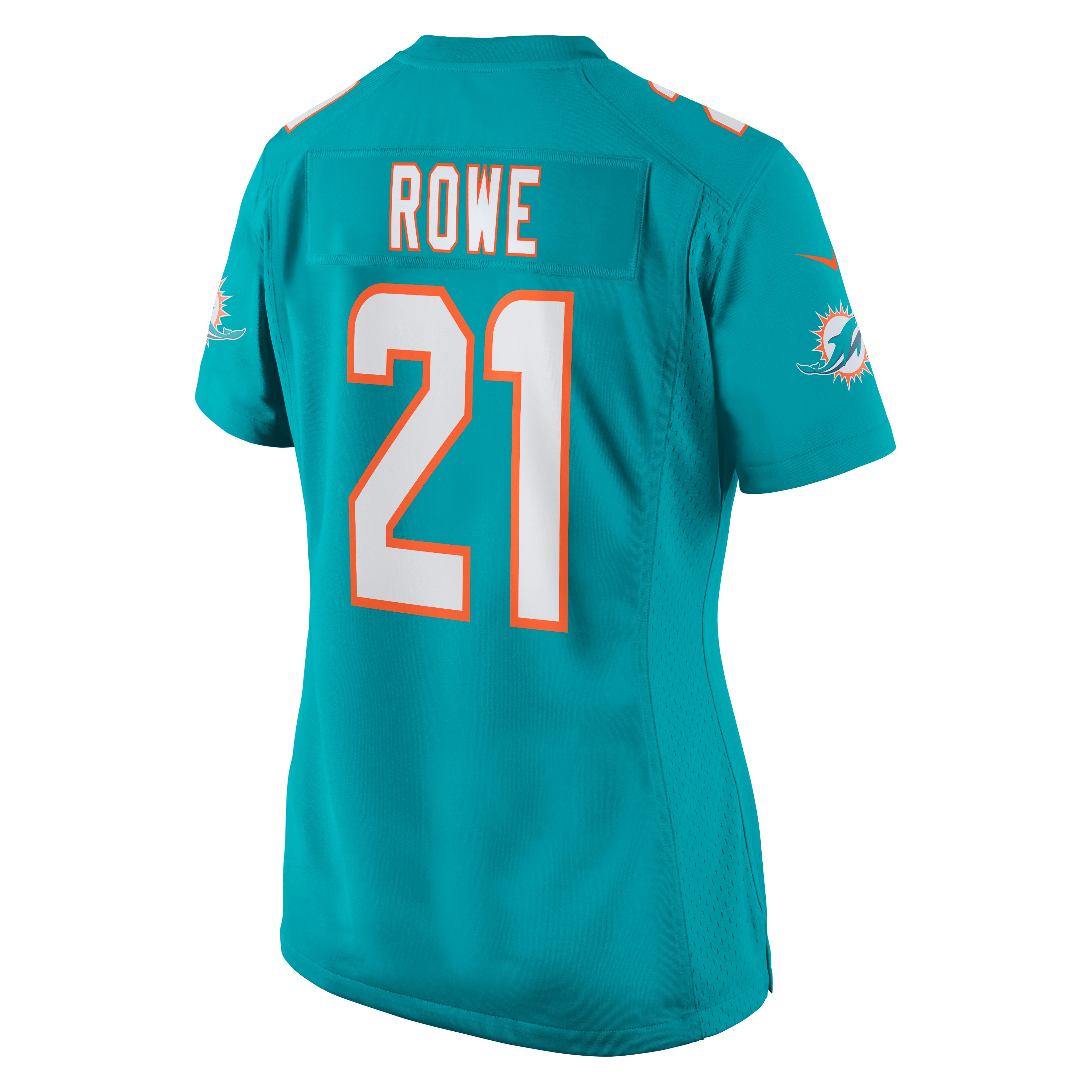 Eric Rowe Miami Dolphins  Women's Game Jersey - Aqua