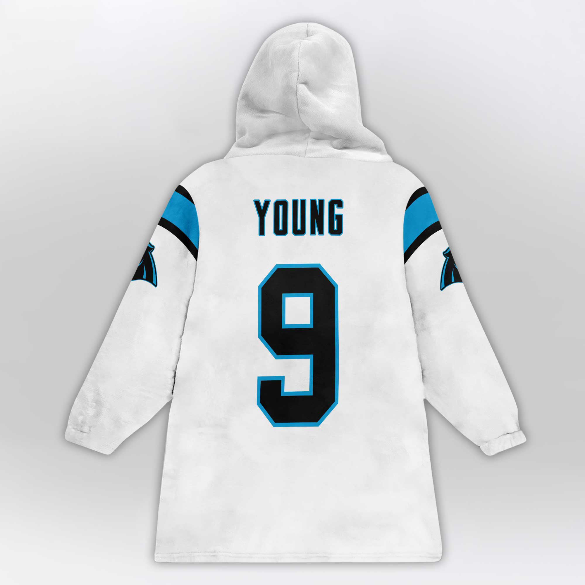Kid 9 Carolina Football Unisex Blanket Hoodie