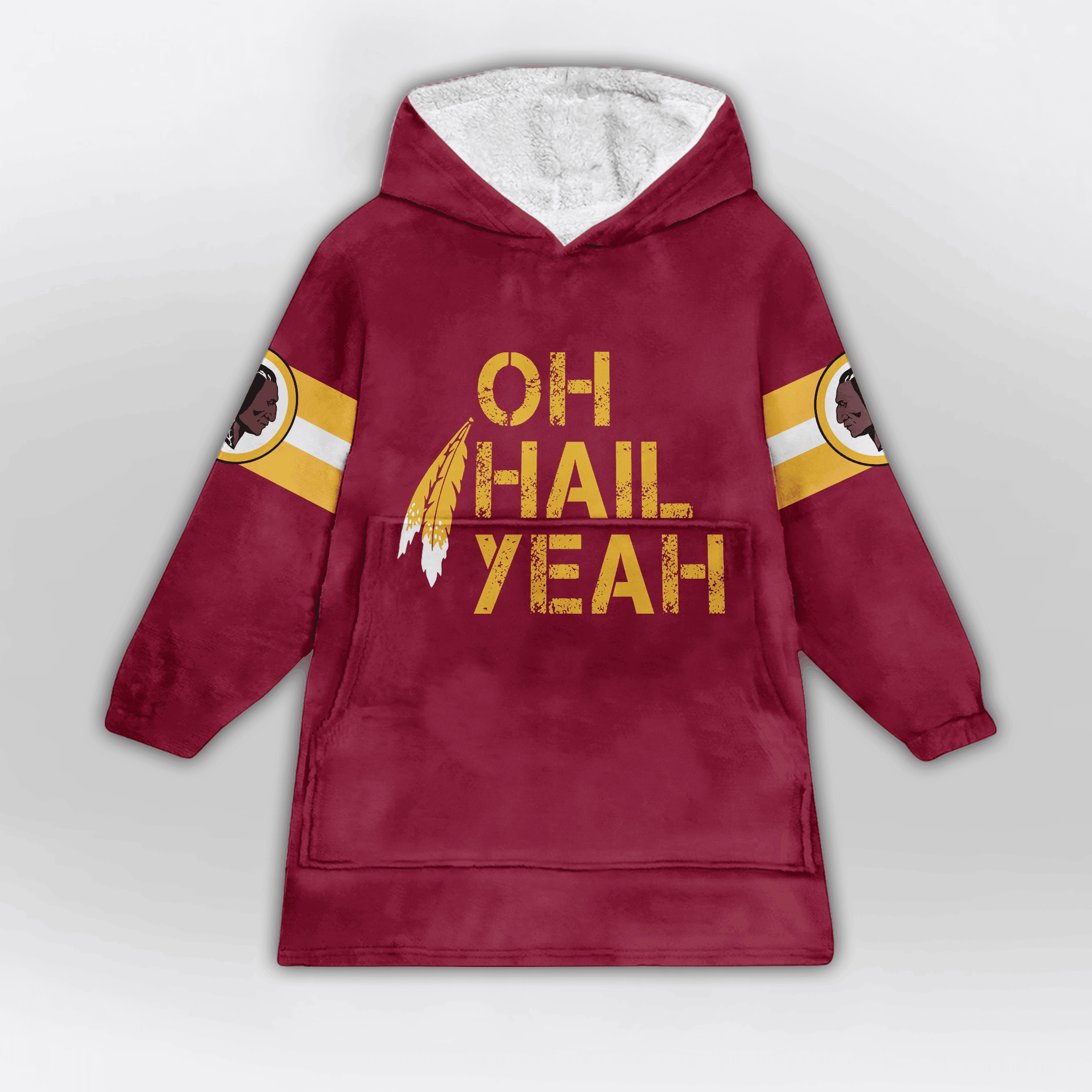Adult J.D 5 Washington Football Unisex Blanket Hoodie