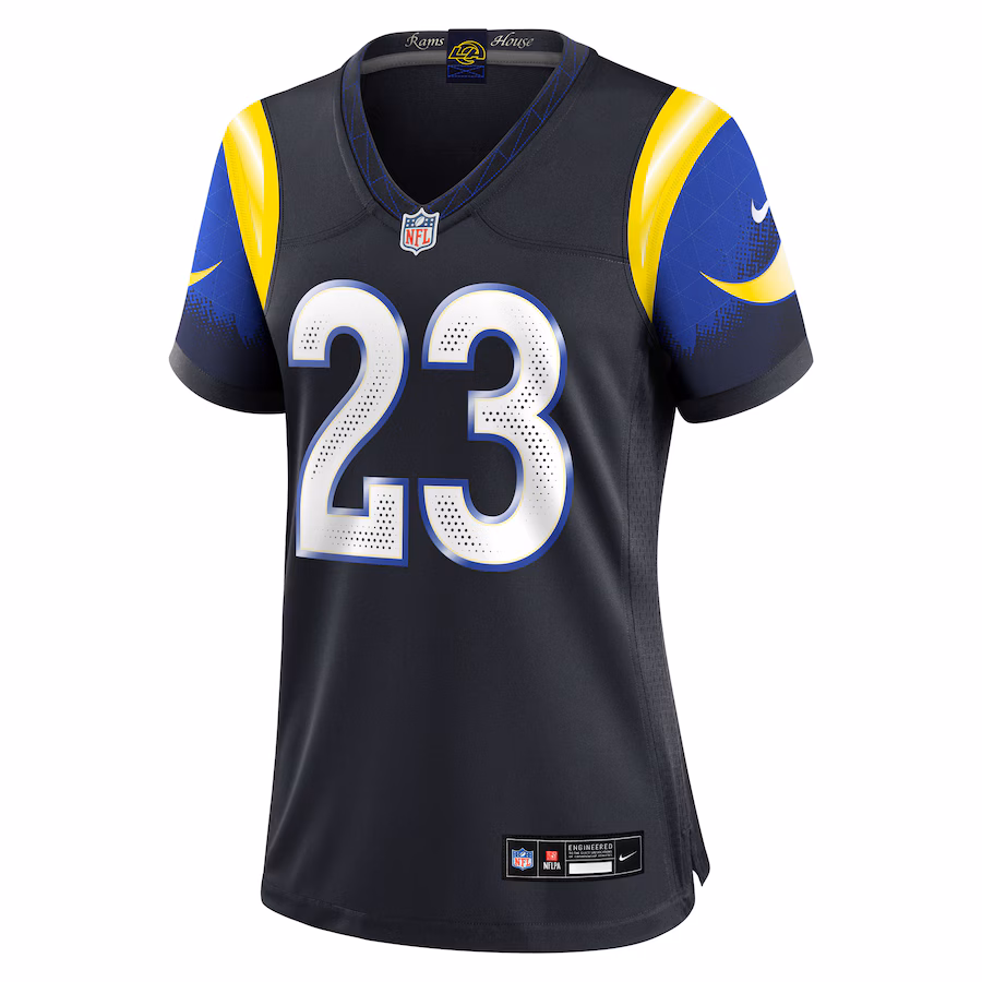 Kyren Williams #23 Los Angeles Rams Women's 2025 Rivalries Collection Game Jersey - Midnight Blue