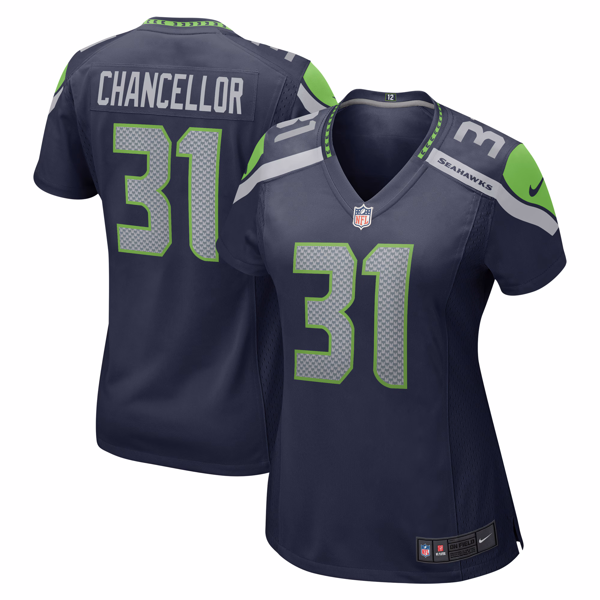 Kam Chancellor Seattle Seahawks Women's Retired Player Game Jersey - College Navy