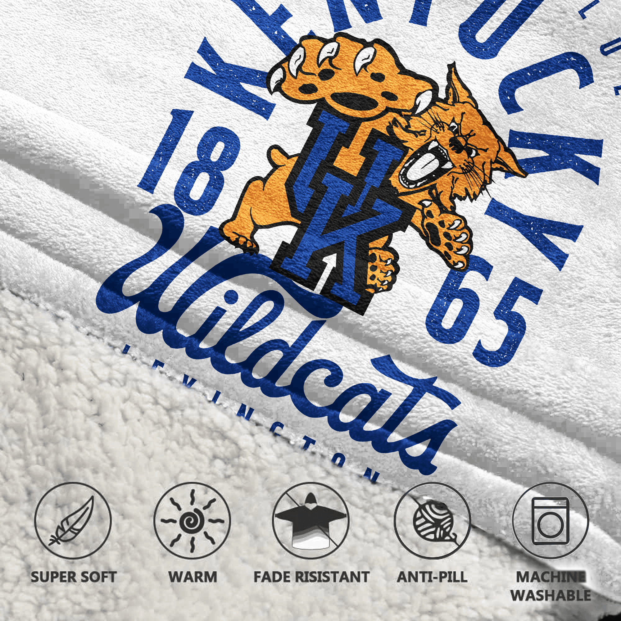 Adult #1 Kentucky Football Unisex Blanket Hoodie