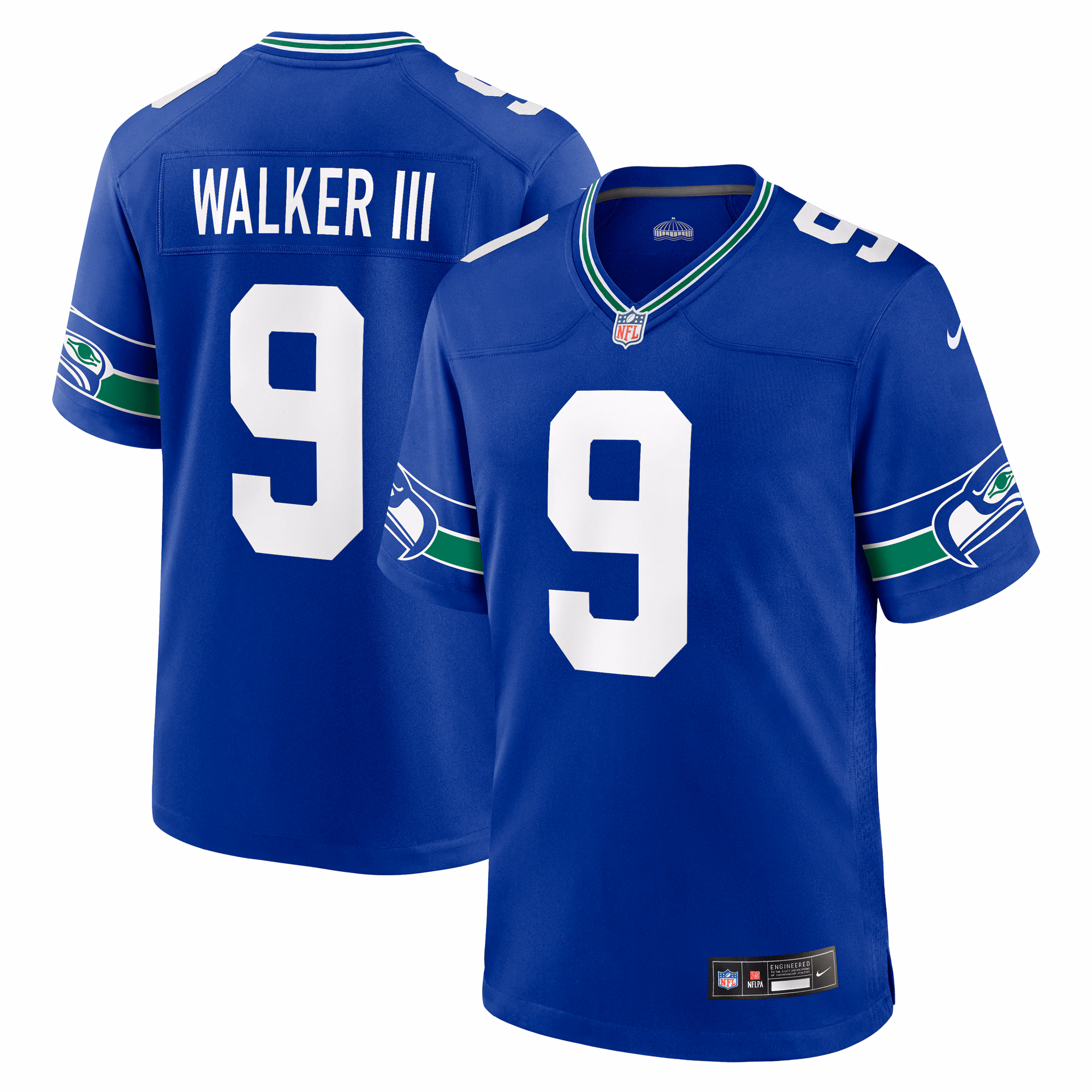 Kenneth Walker III Seattle Seahawks Player Game Jersey - Navy