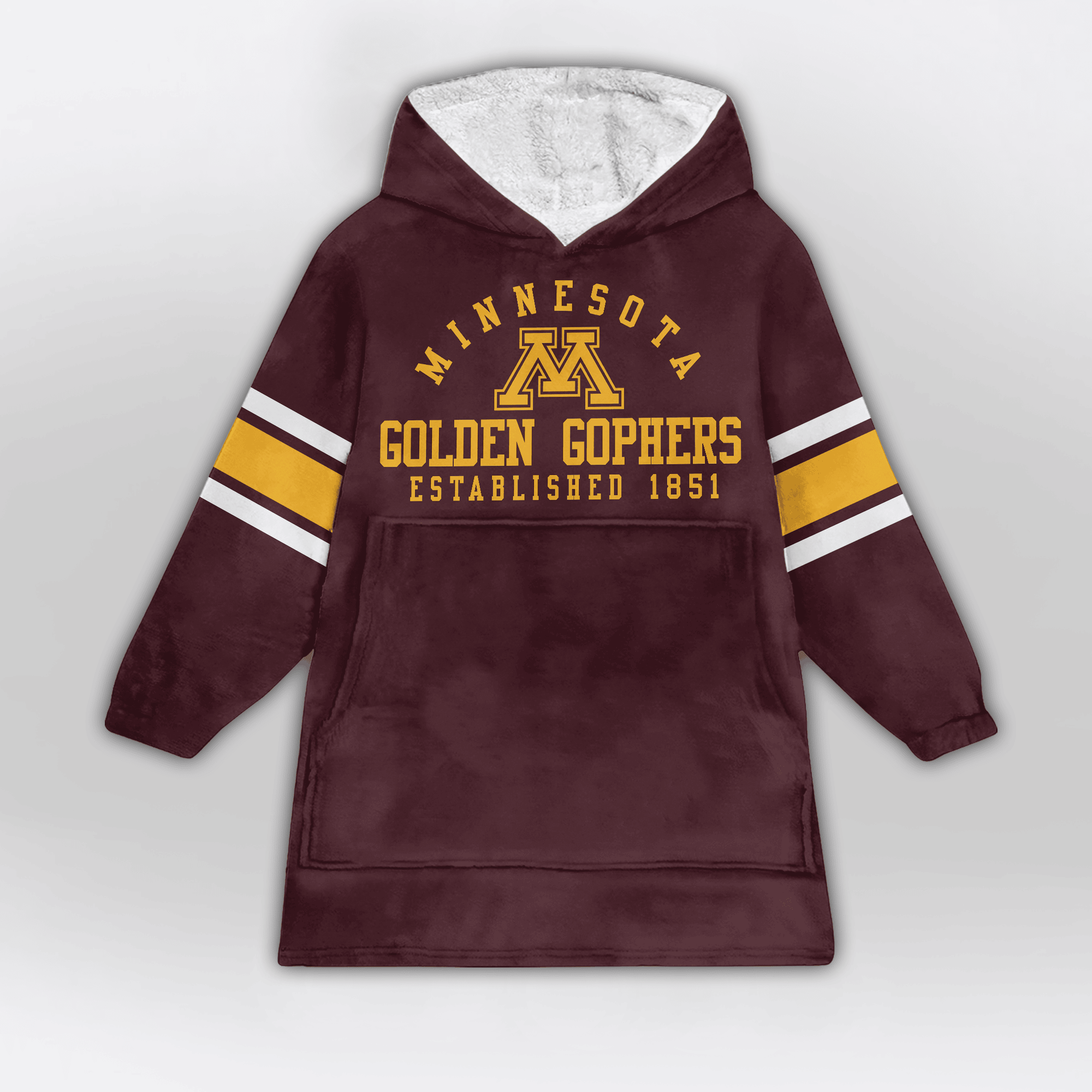 Adult Minnesota Football Unisex Blanket Hoodie