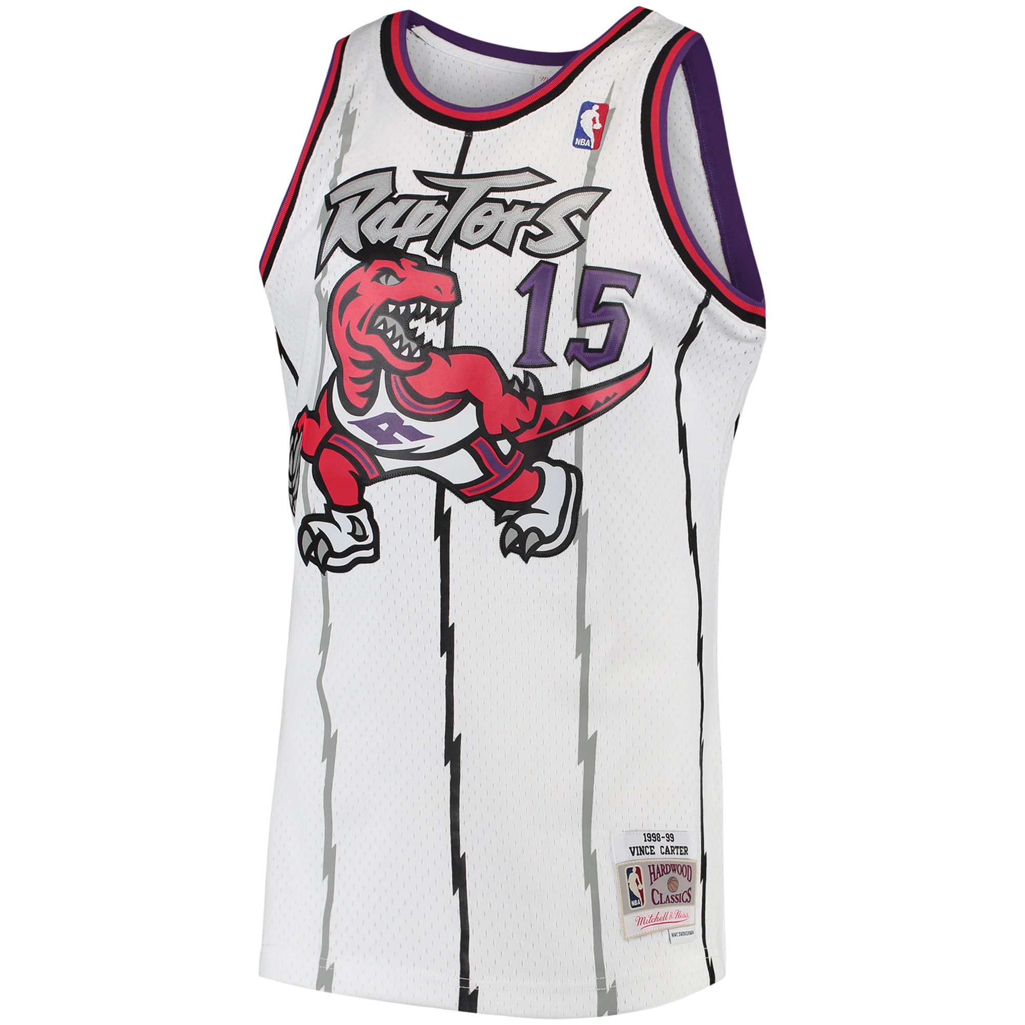Vince Carter Toronto Raptors Mitchell & Ness 1997-98 Hardwood Classics Swingman Jersey - White