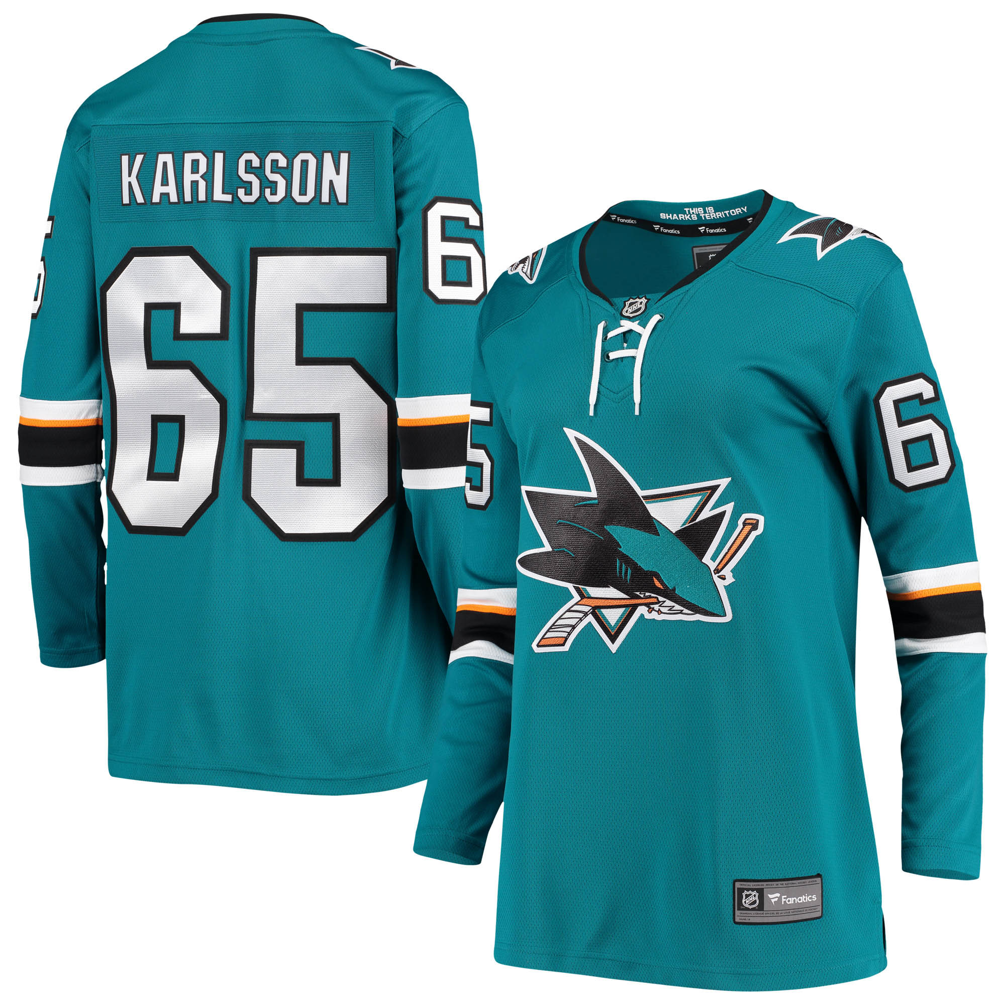 Erik Karlsson San Jose Sharks Women's Breakaway Home Player Jersey - Teal