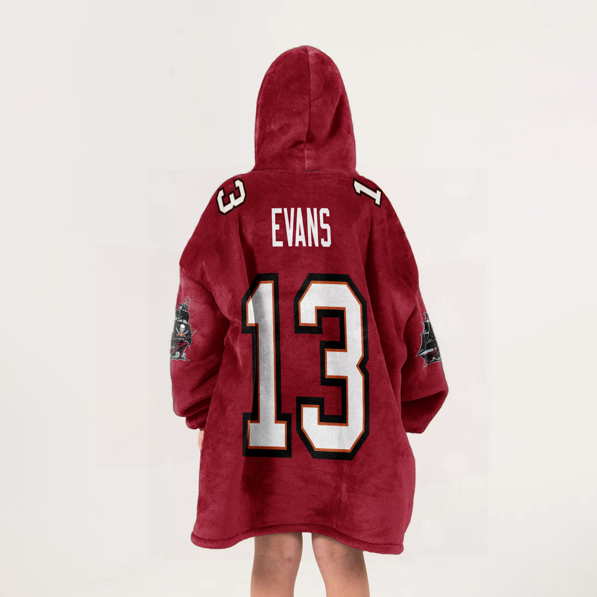 Adult 13 Tampa Bay Football Unisex Blanket Hoodie