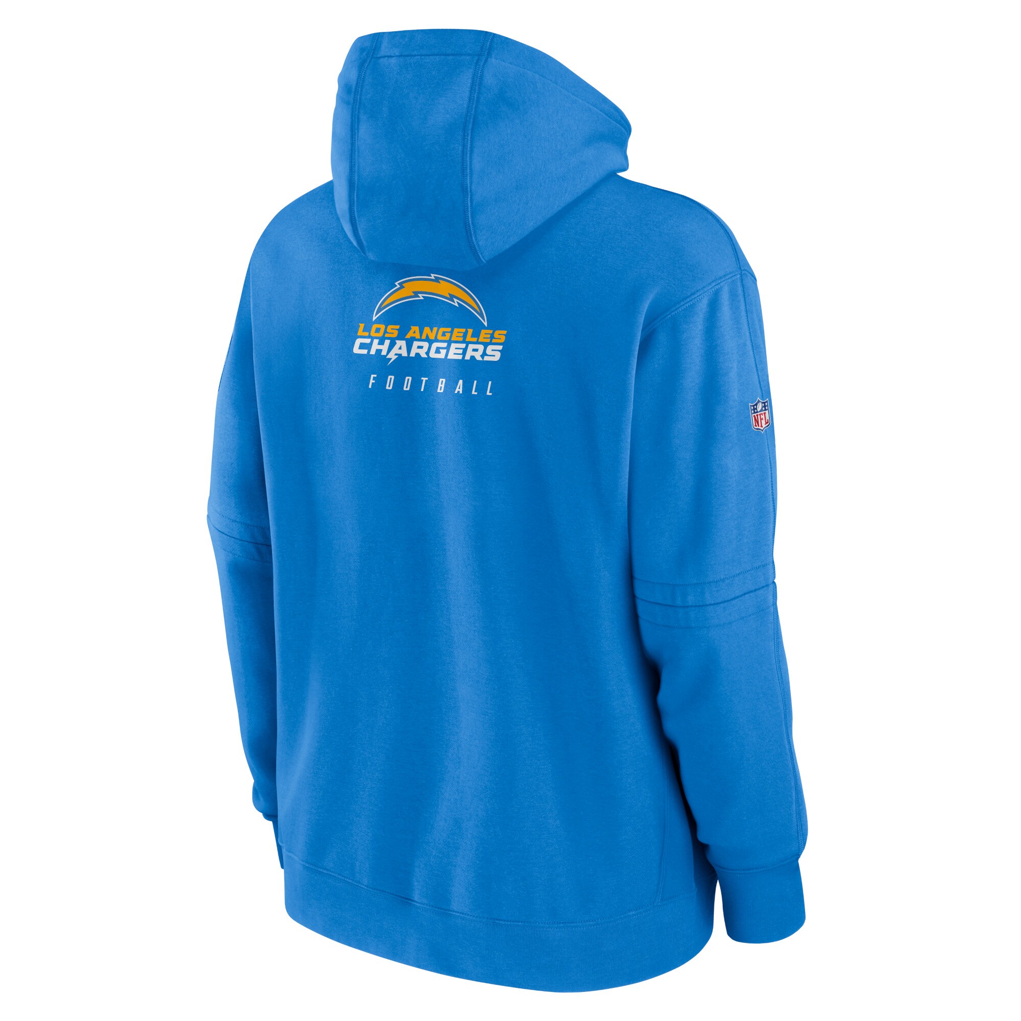 Los Angeles Chargers  Sideline Club Fleece Pullover Hoodie - Powder Blue