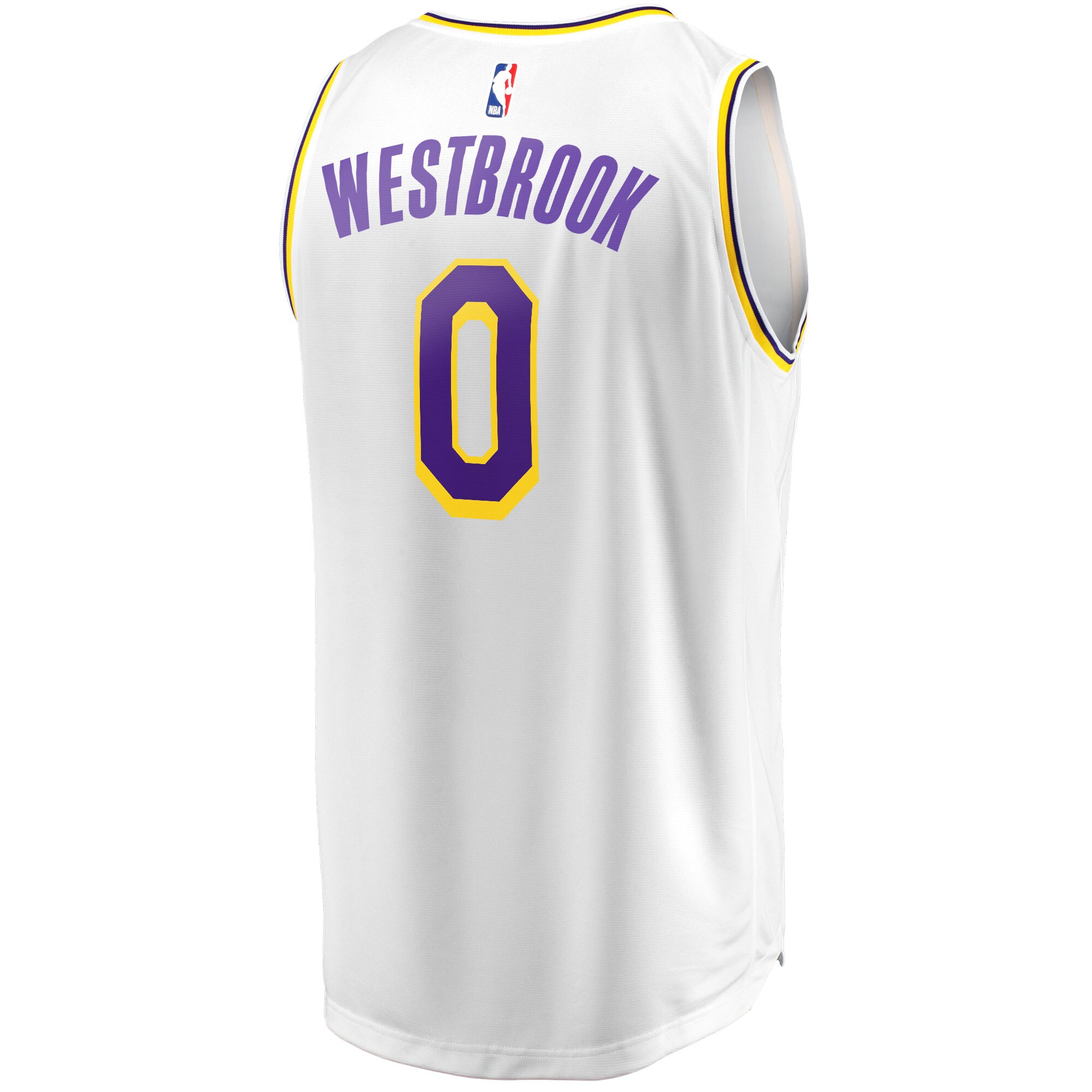 Russell Westbrook Los Angeles Lakers  2020/21 Fast Break Replica Player Jersey White - Association Edition