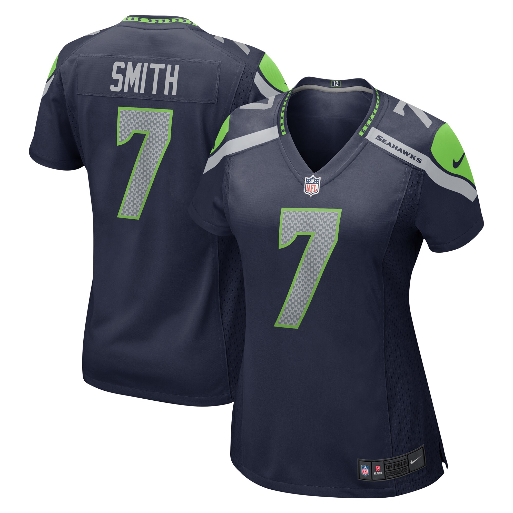 Geno Smith Seattle Seahawks  Women's Game Jersey - College Navy