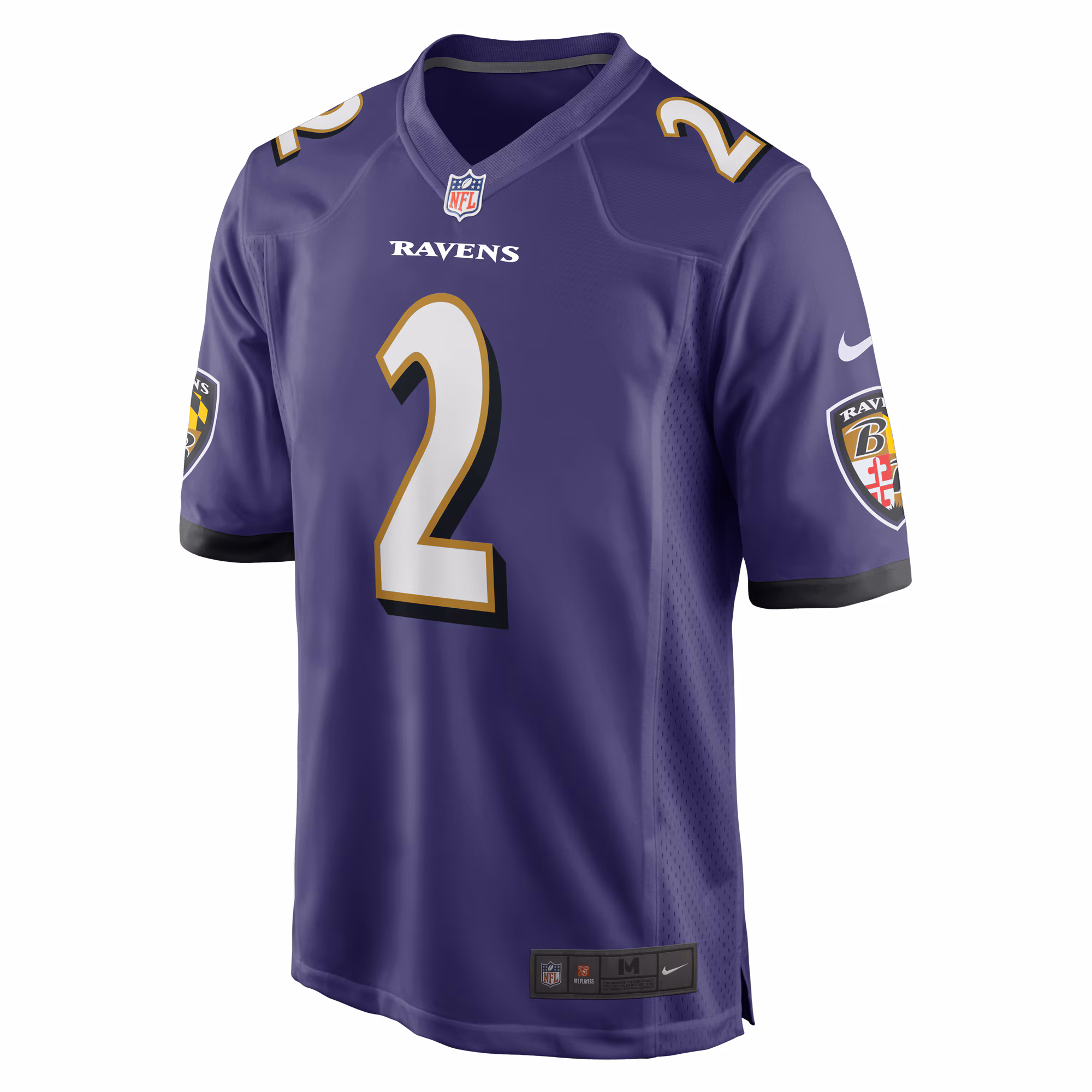Nate Wiggins Baltimore Ravens 2024 NFL Draft First Round Pick Player Game Jersey - Purple