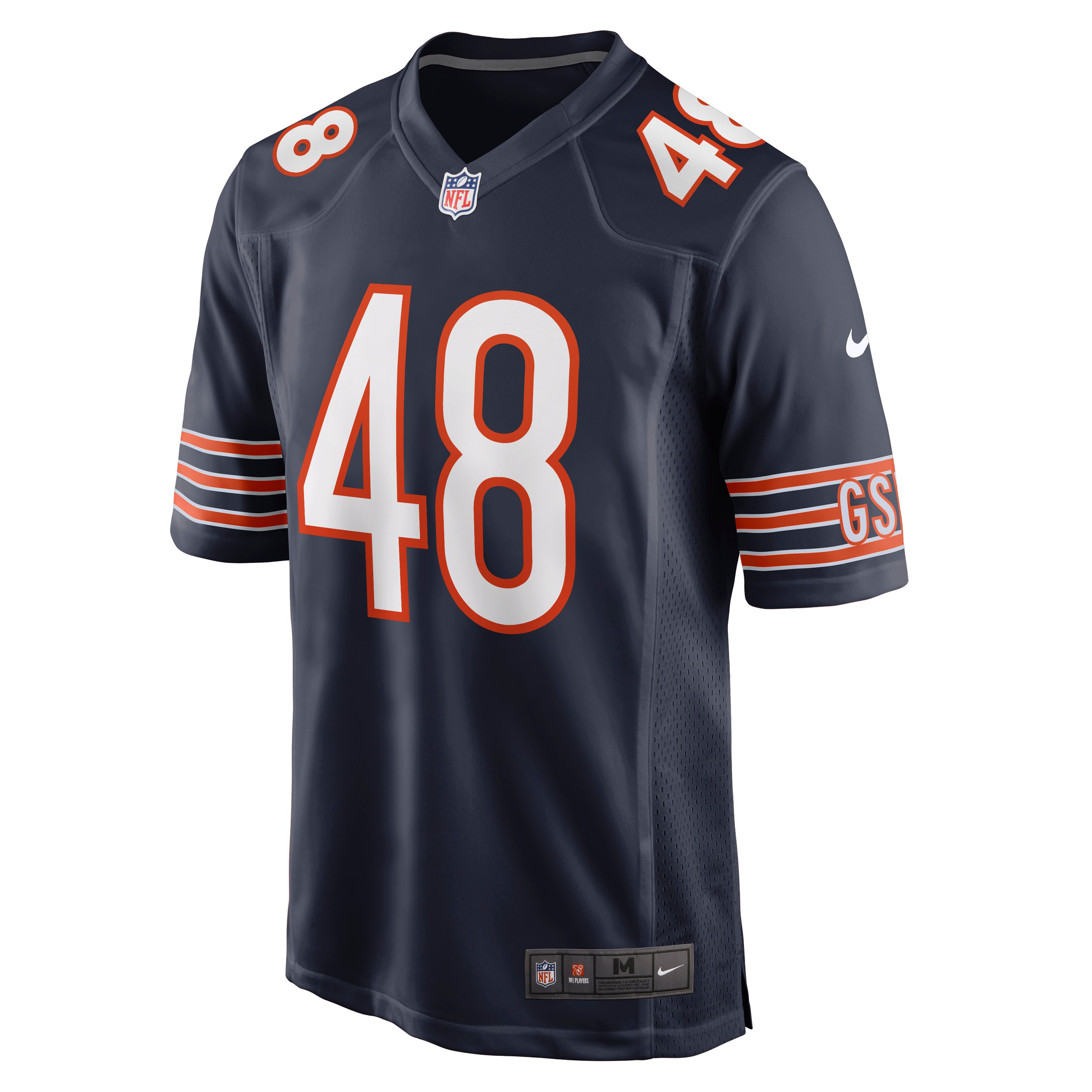 Patrick Scales Chicago Bears Game Jersey - Navy