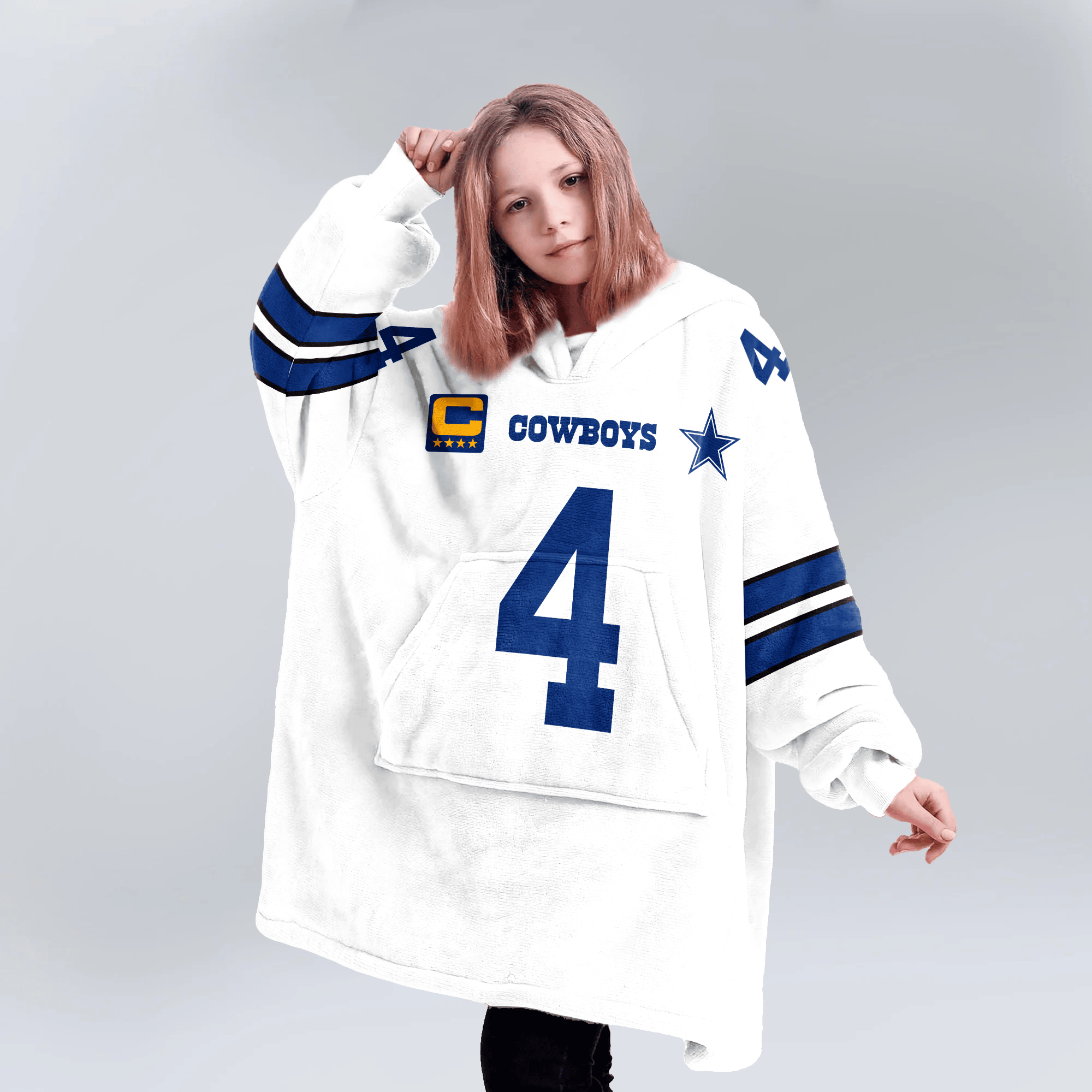 Kid D.P 4 Captain Dallas Football Unisex Blanket Hoodie
