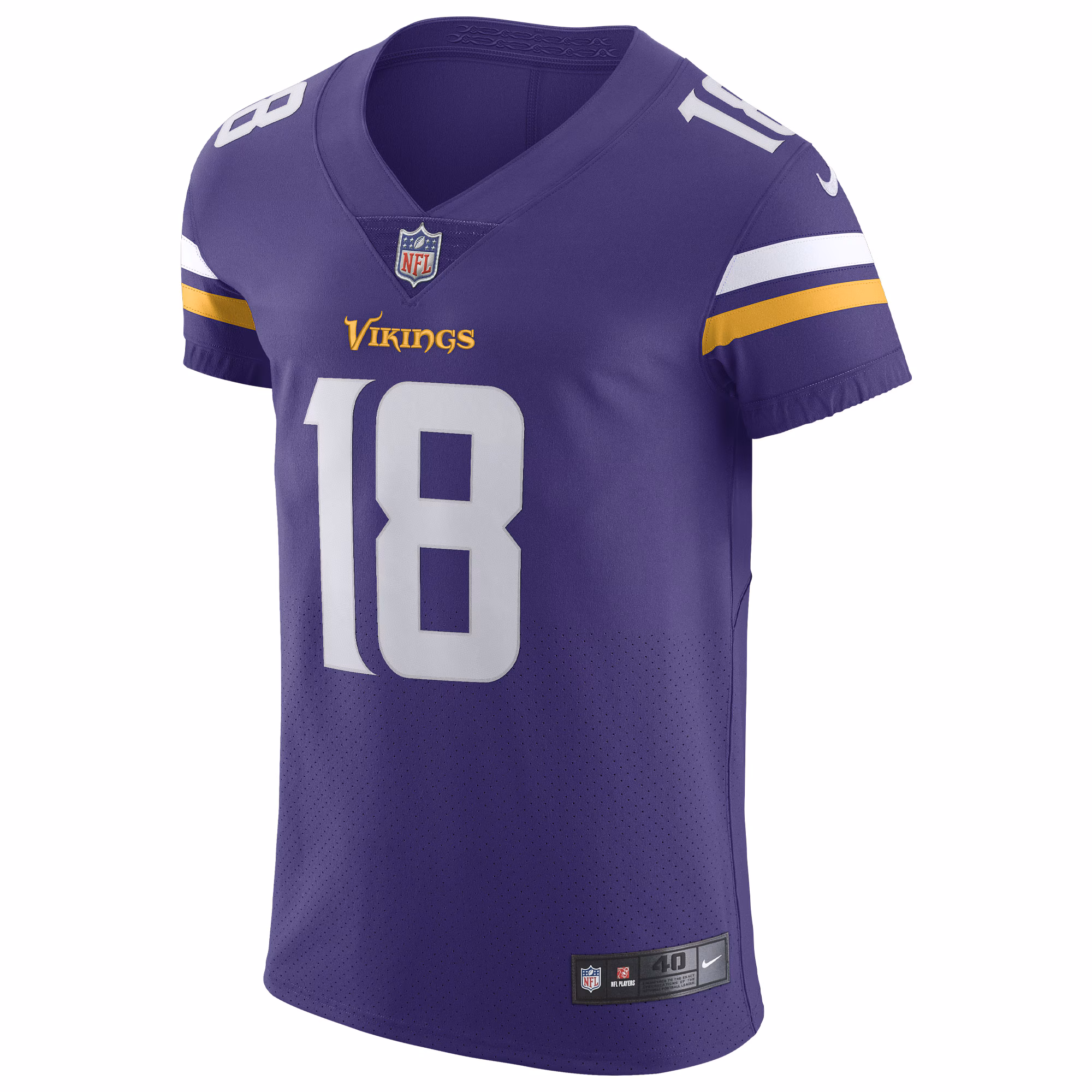 Justin Jefferson Minnesota Vikings Home Vapor Elite Jersey - Purple