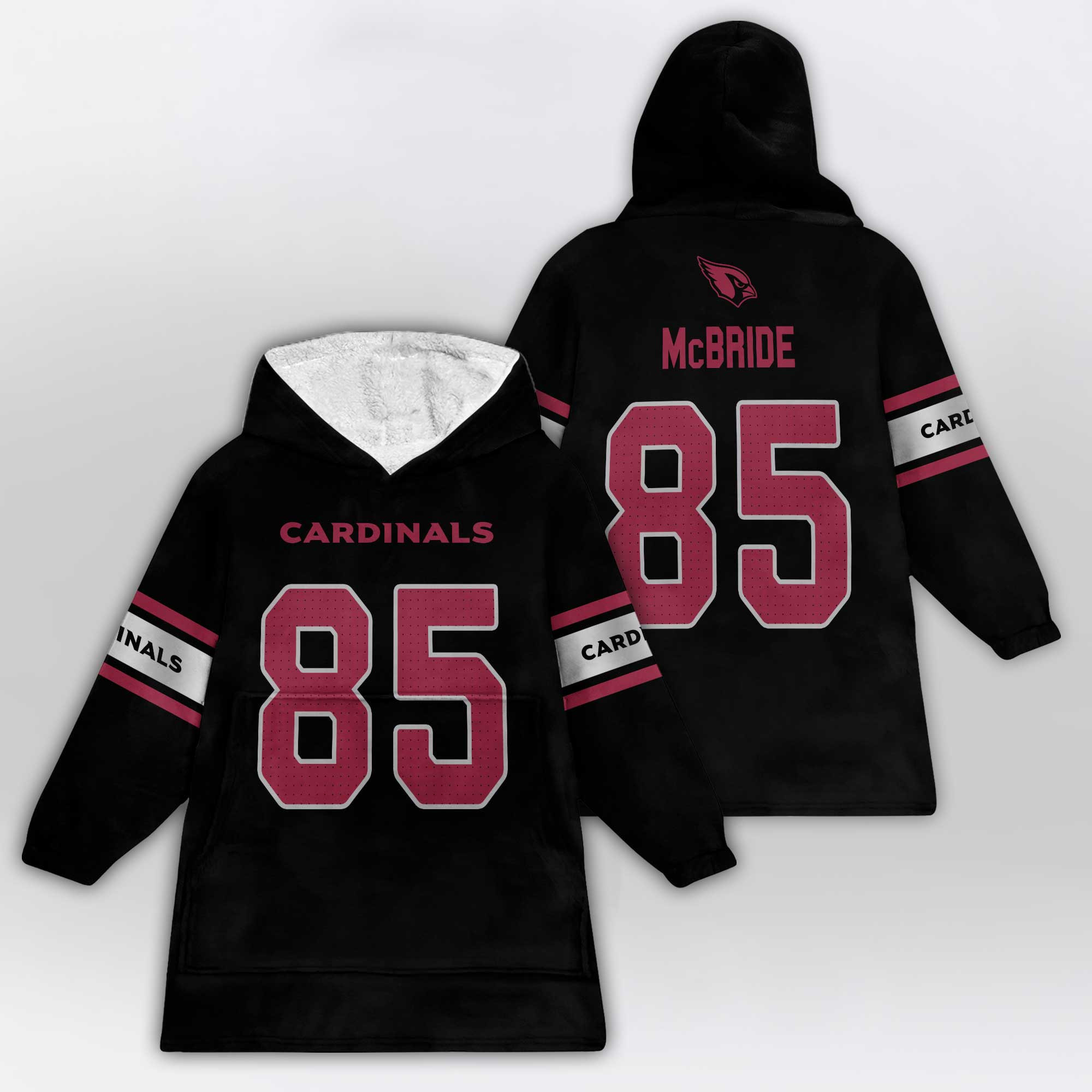 Adult 85 Arizona Football Unisex Blanket Hoodie