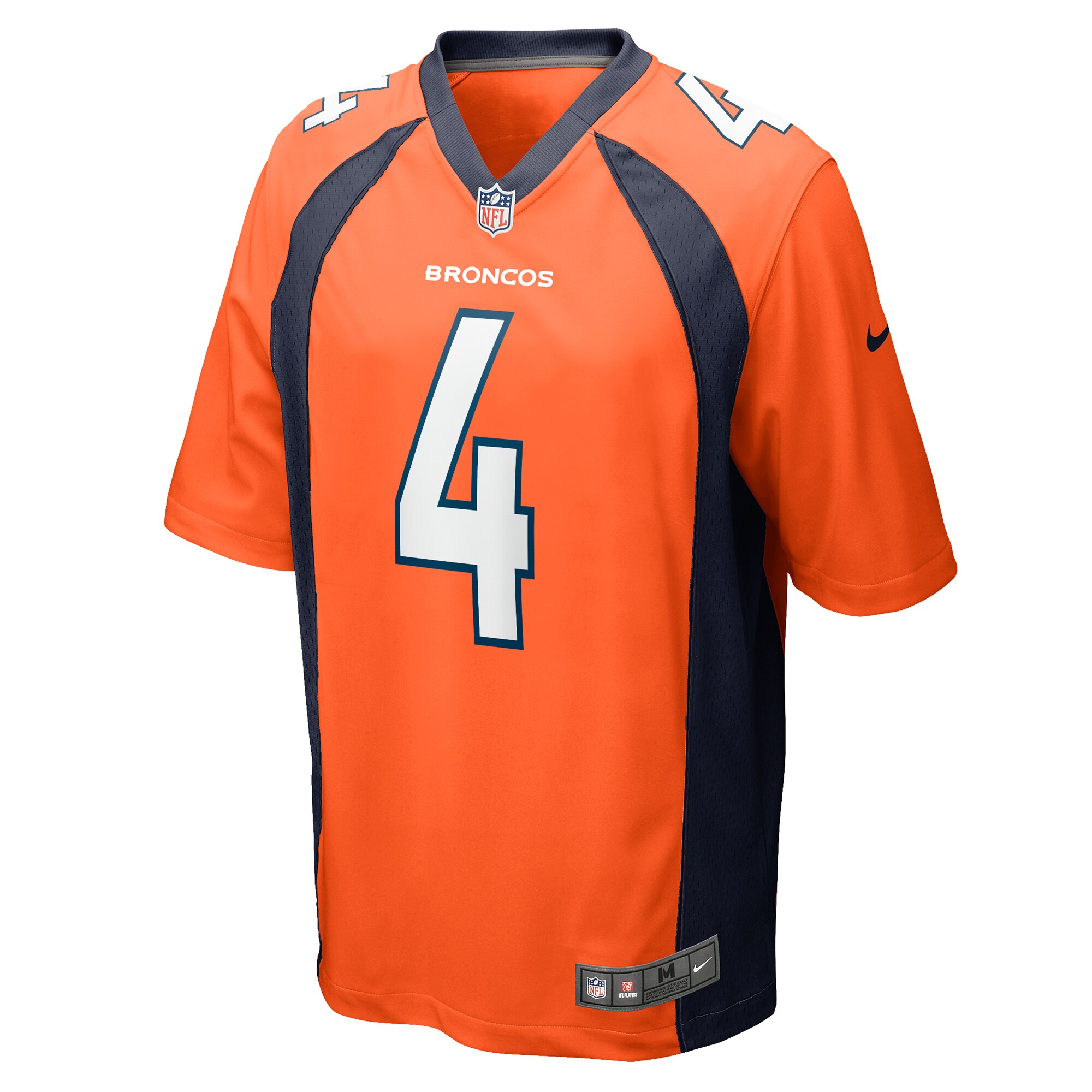 Jarrett Stidham Denver Broncos Game Player Jersey - Orange
