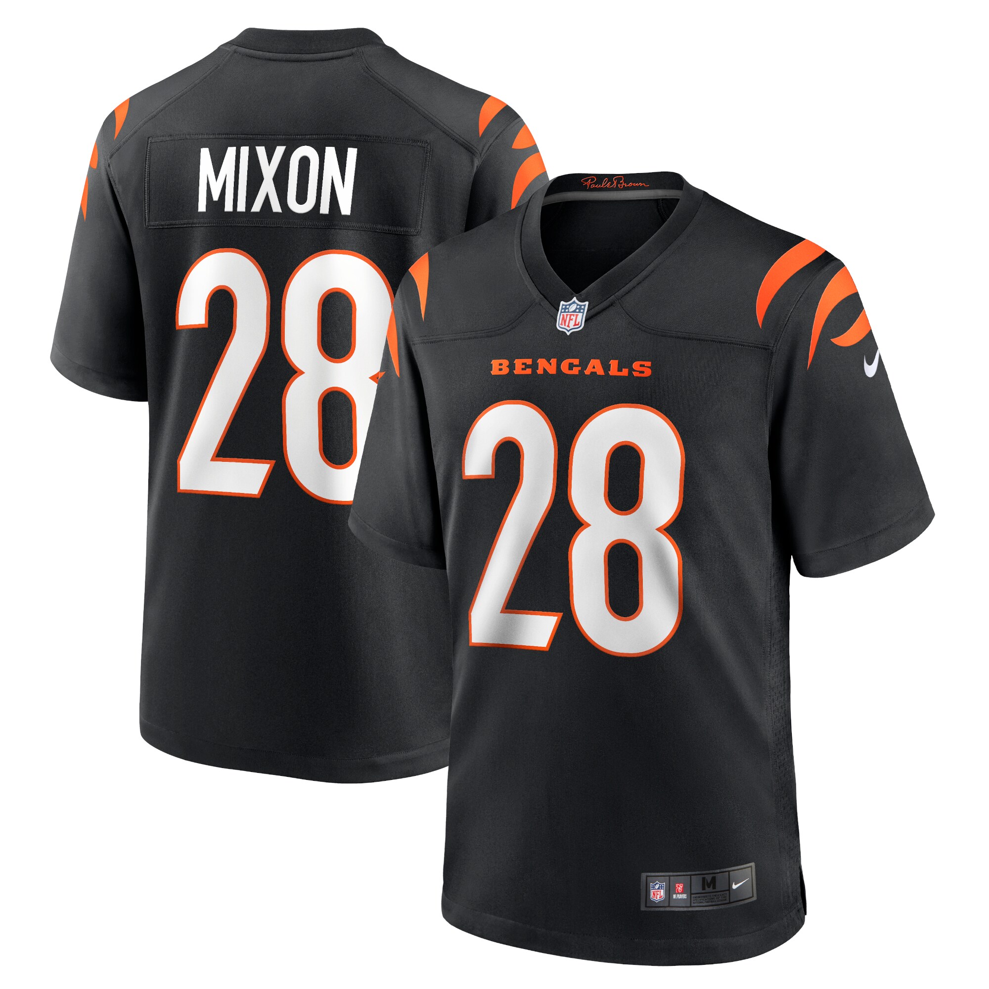 Joe Mixon Cincinnati Bengals  Game Jersey - Black
