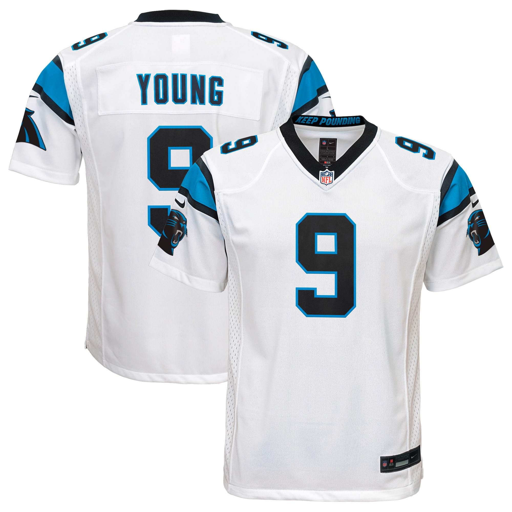 Bryce Young Carolina Panthers  Youth 2023 NFL Draft First Round Pick Game Jersey - White