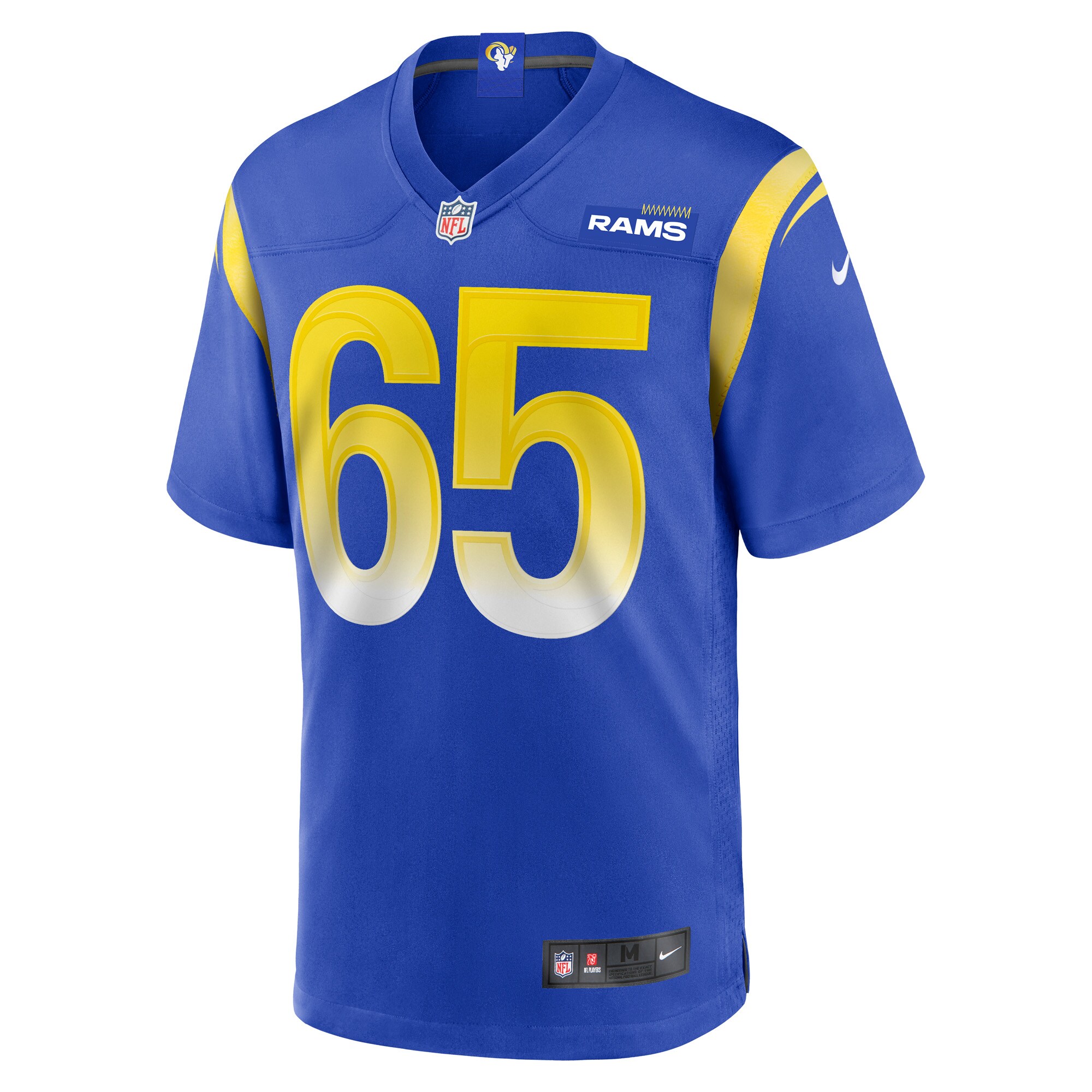David Olajiga Los Angeles Rams Game Jersey -  Royal