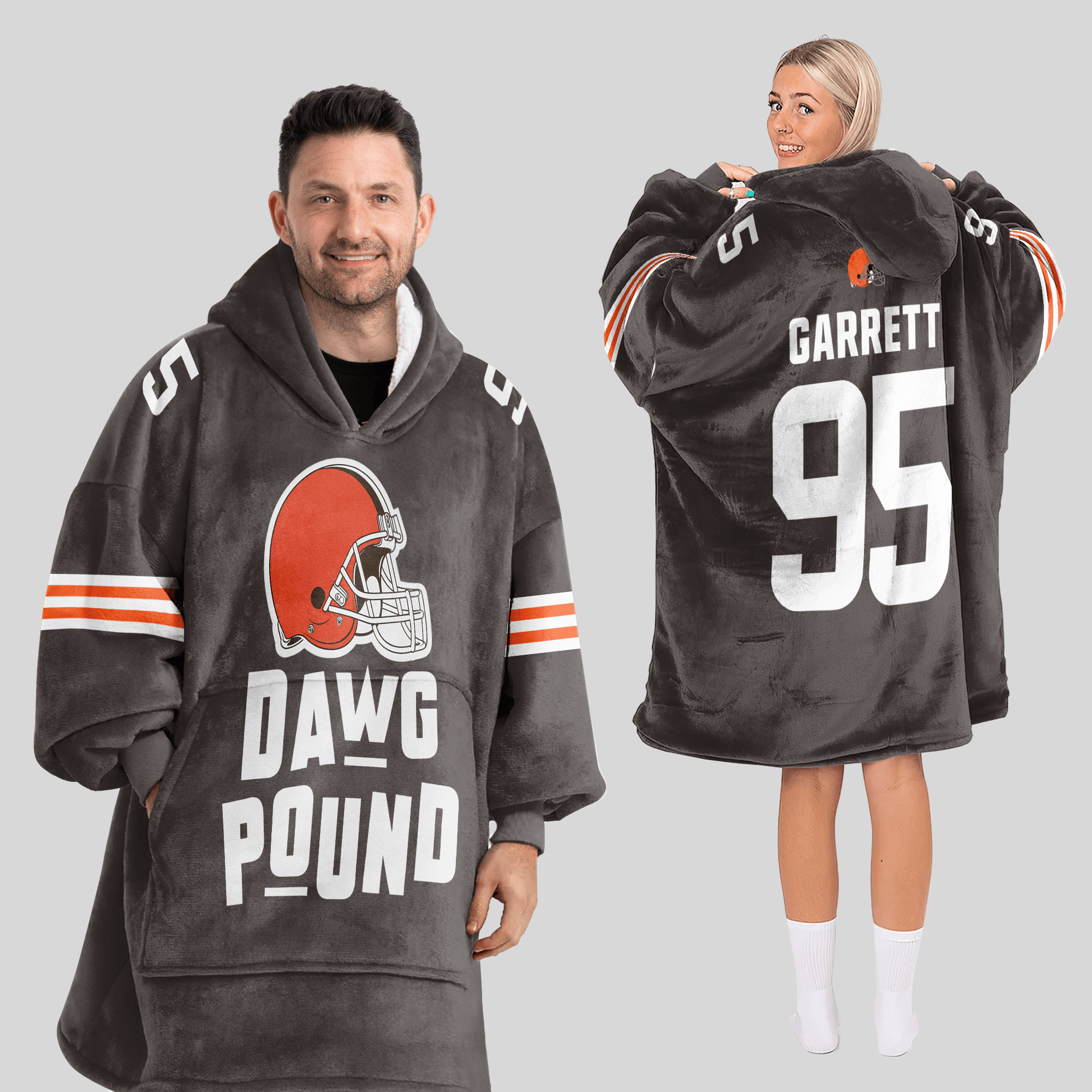 Dawg Pound Cleveland Football Unisex Blanket Hoodie